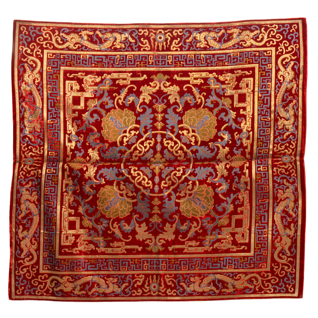 A Chinese imperial cut-velvet panel