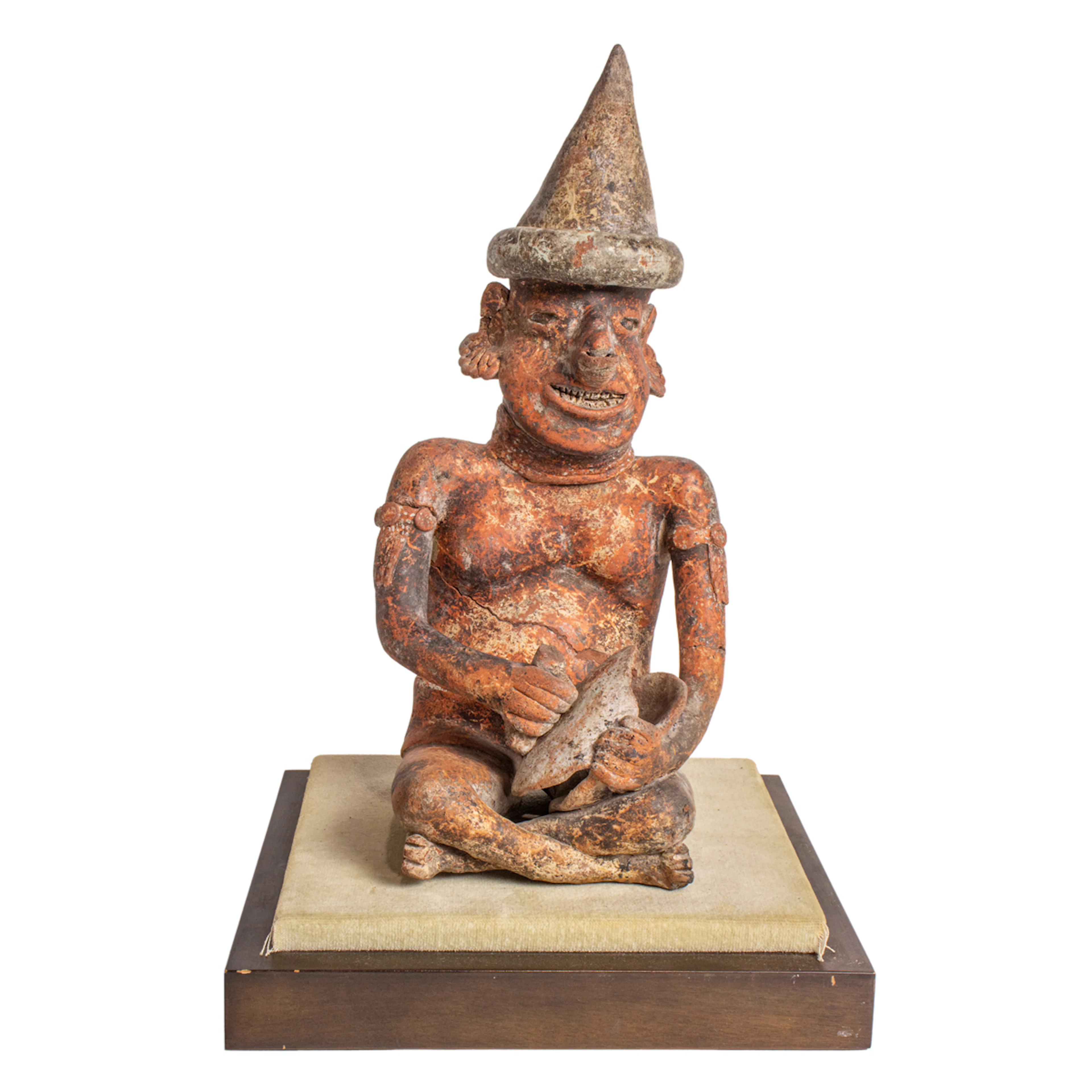 A Nayarit seated musician figure
