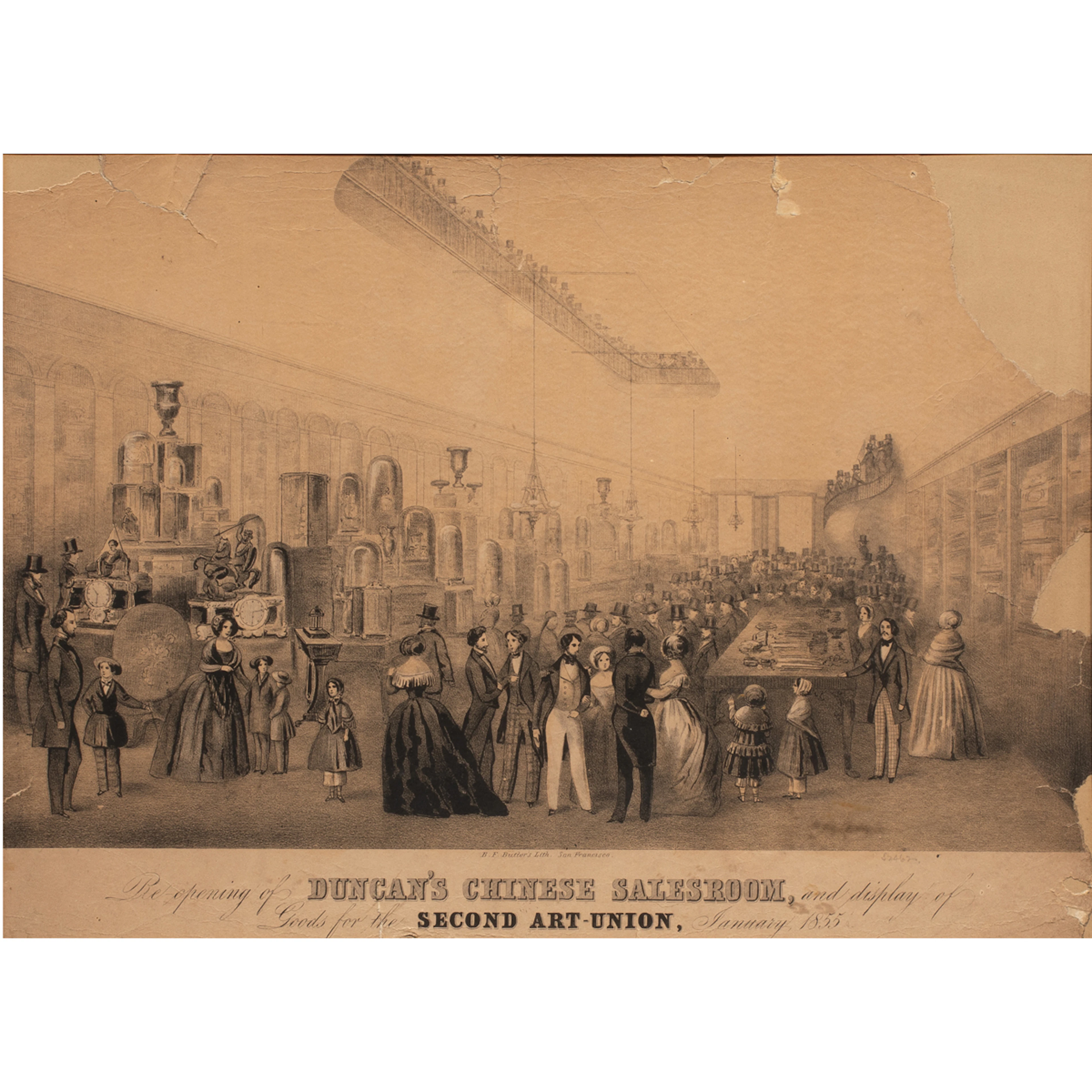 Print, Broadside for Duncan's Chinese Salesroom, 1865