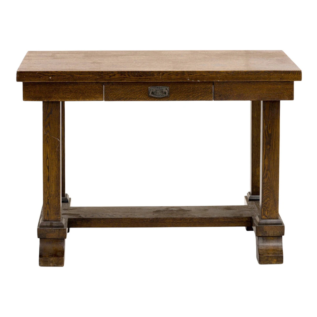 An Arts and Crafts style writing desk