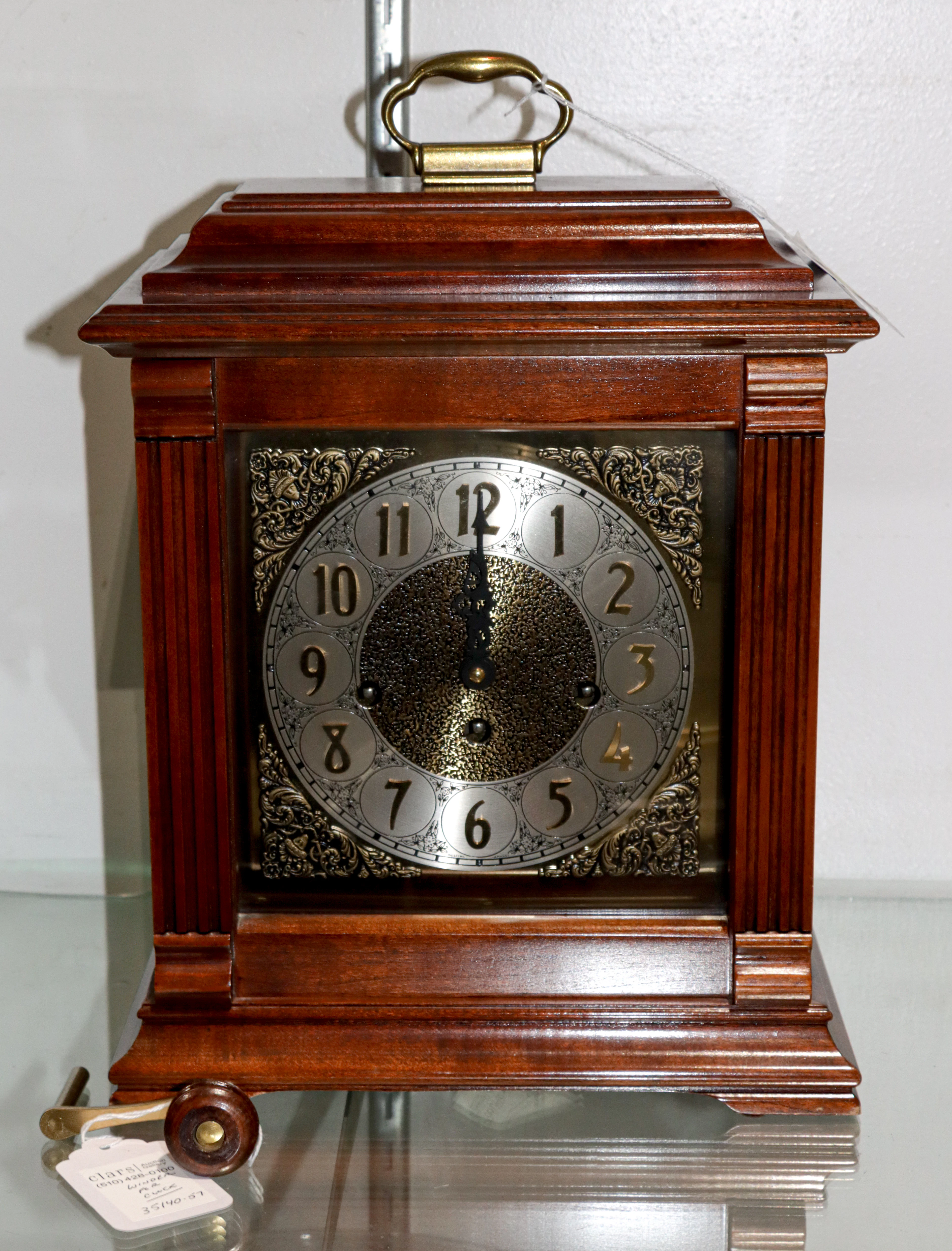 A wood cased German 'Emperor' mantle clock