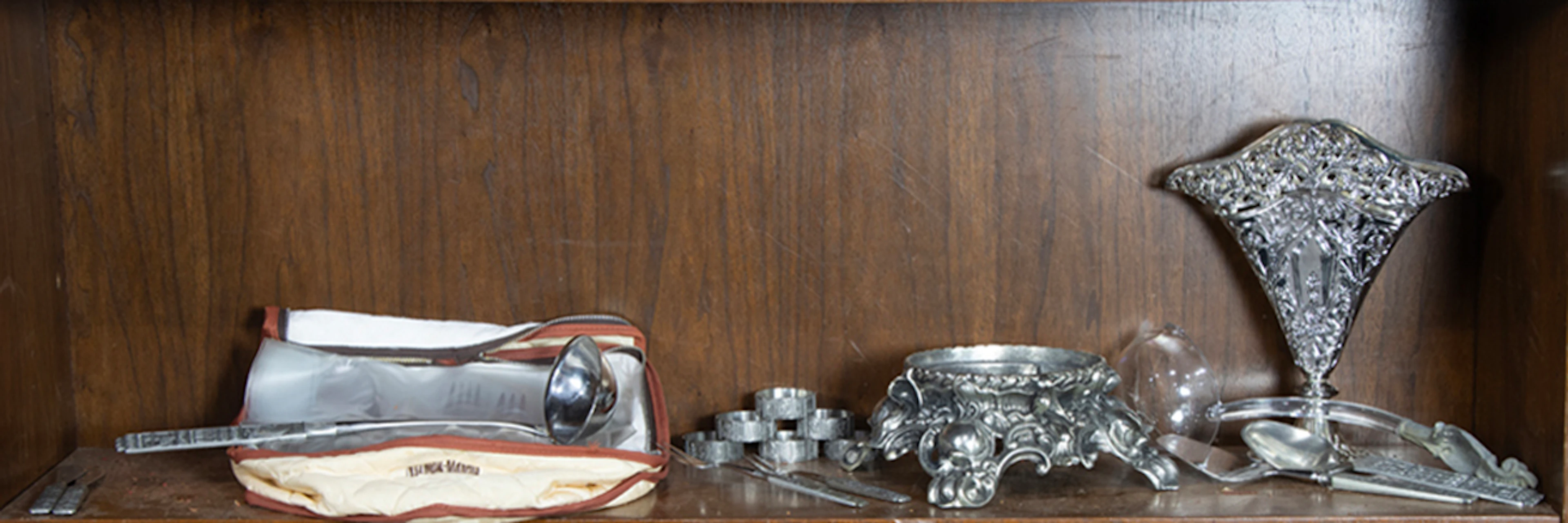 A set of Hampton's Silversmiths Hampton Forge flatware, serving pieces