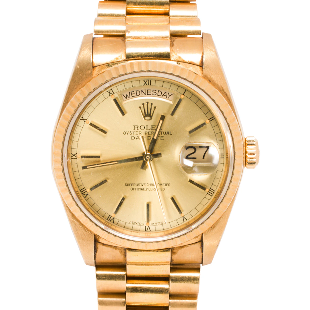 A Rolex Presidential Day-Date 18k gold watch