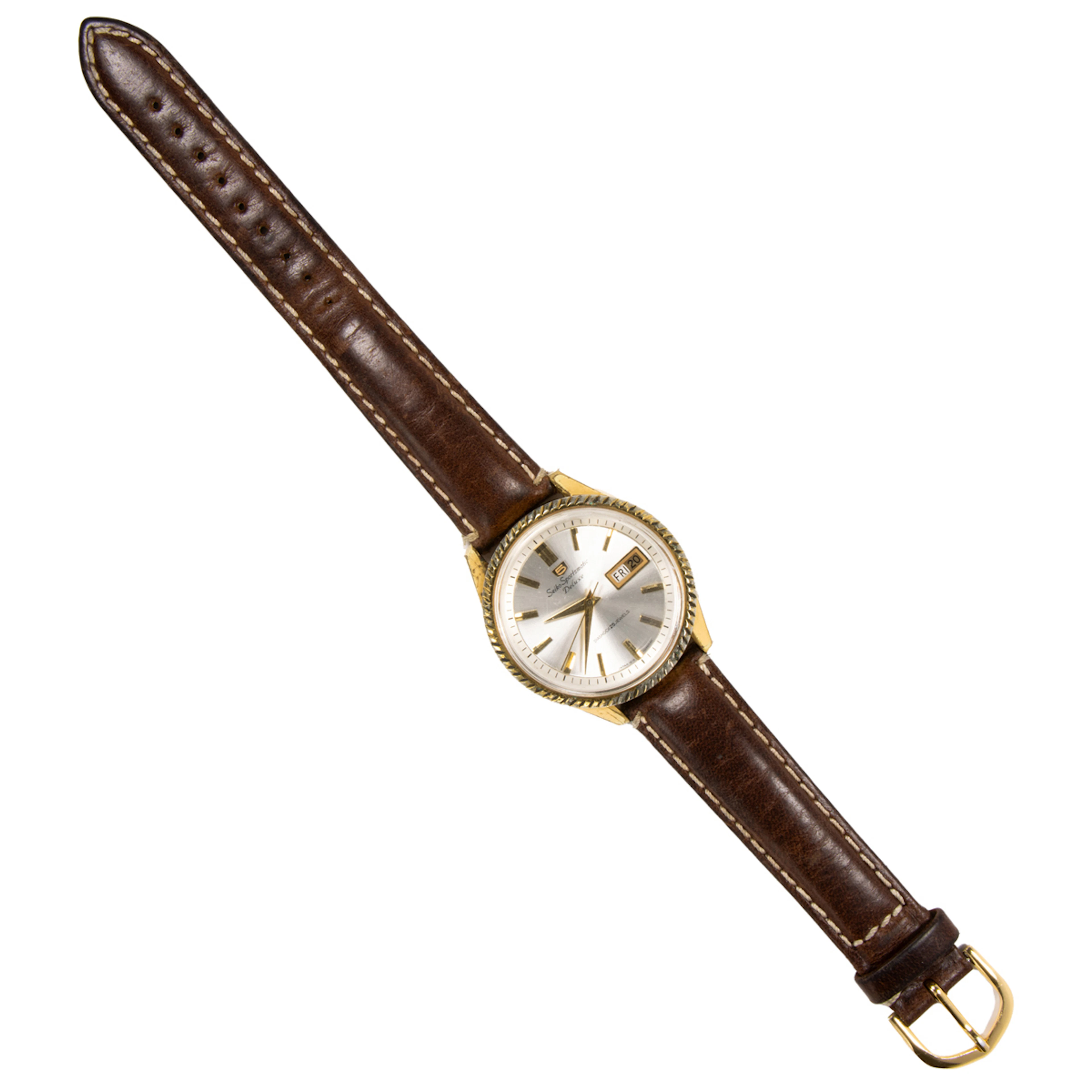 A Seiko Sportsmatic Deluxe stainless steel Watch