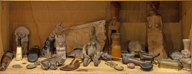 A group of Pre Columbian style pottery