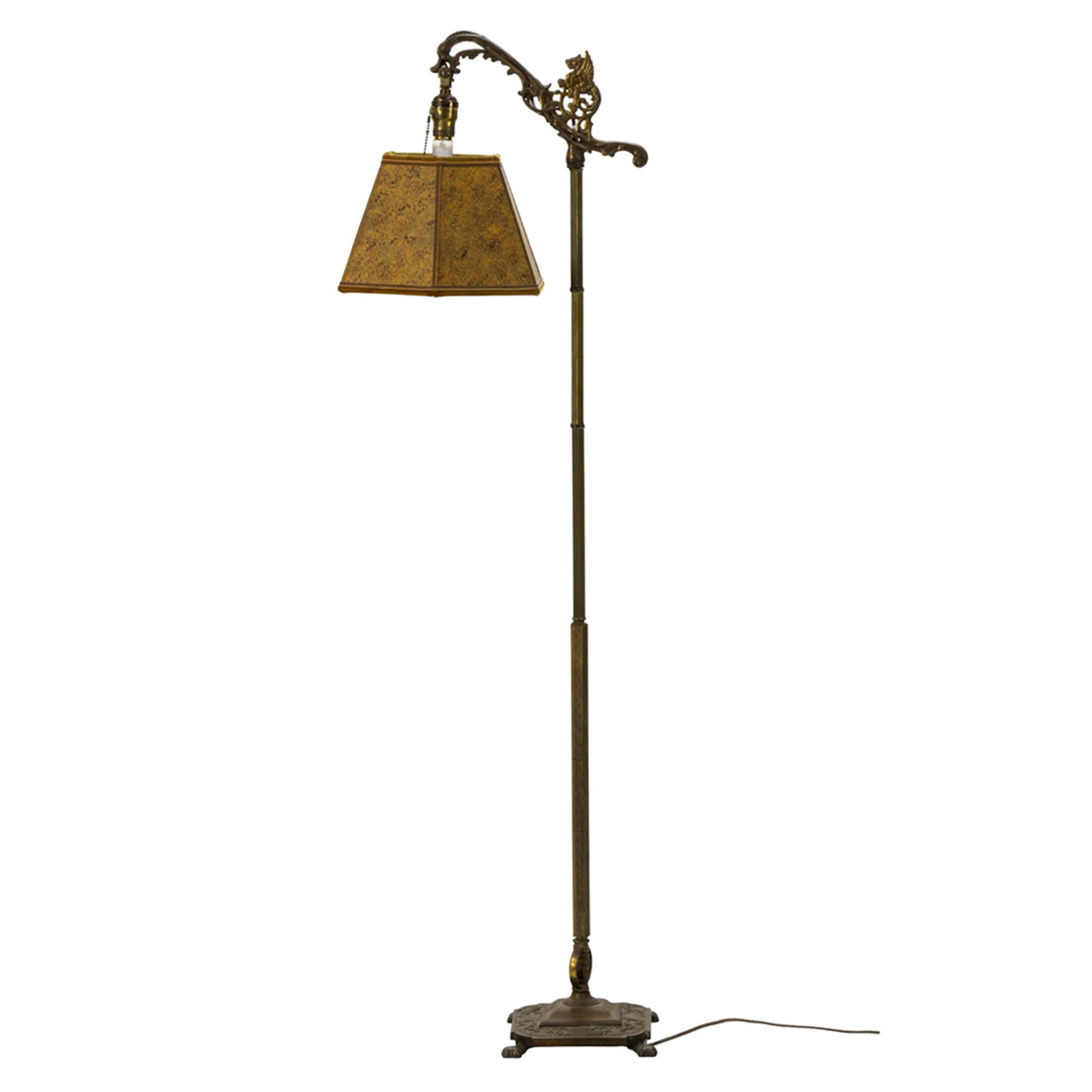 An Arts and Crafts bridge lamp