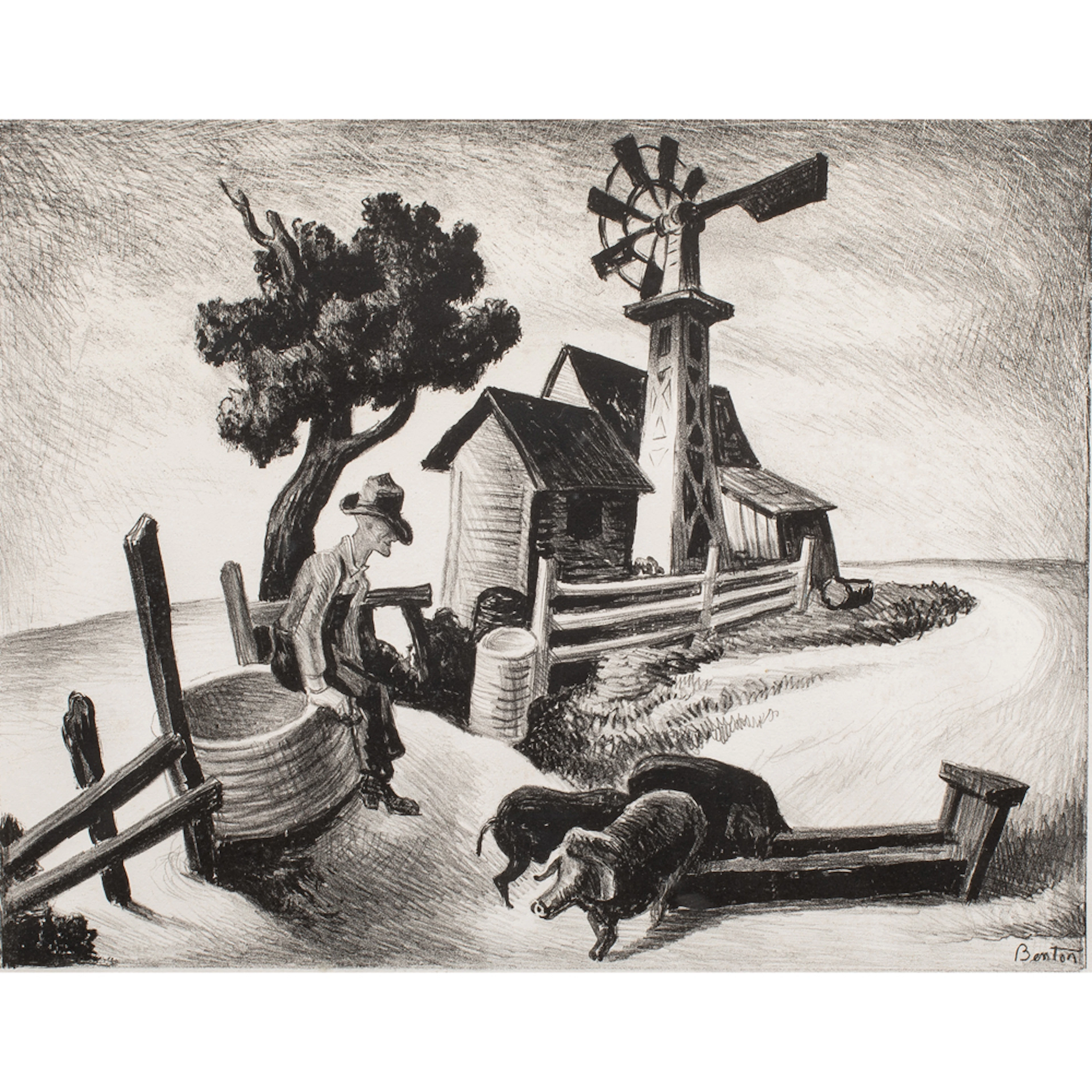 Print, Thomas Hart Benton