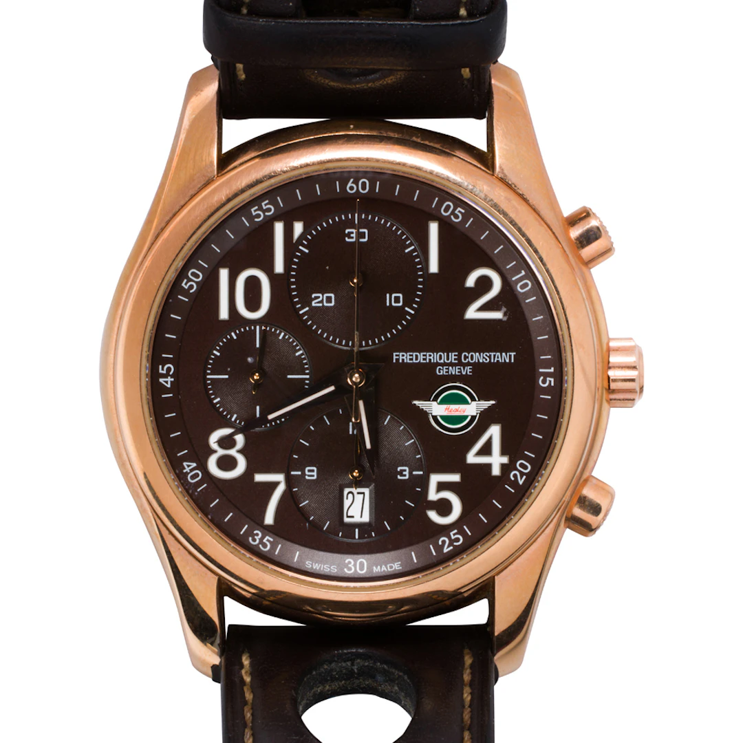 A Frederique Constant for Healy Drivers Club watch and stop watch gift set