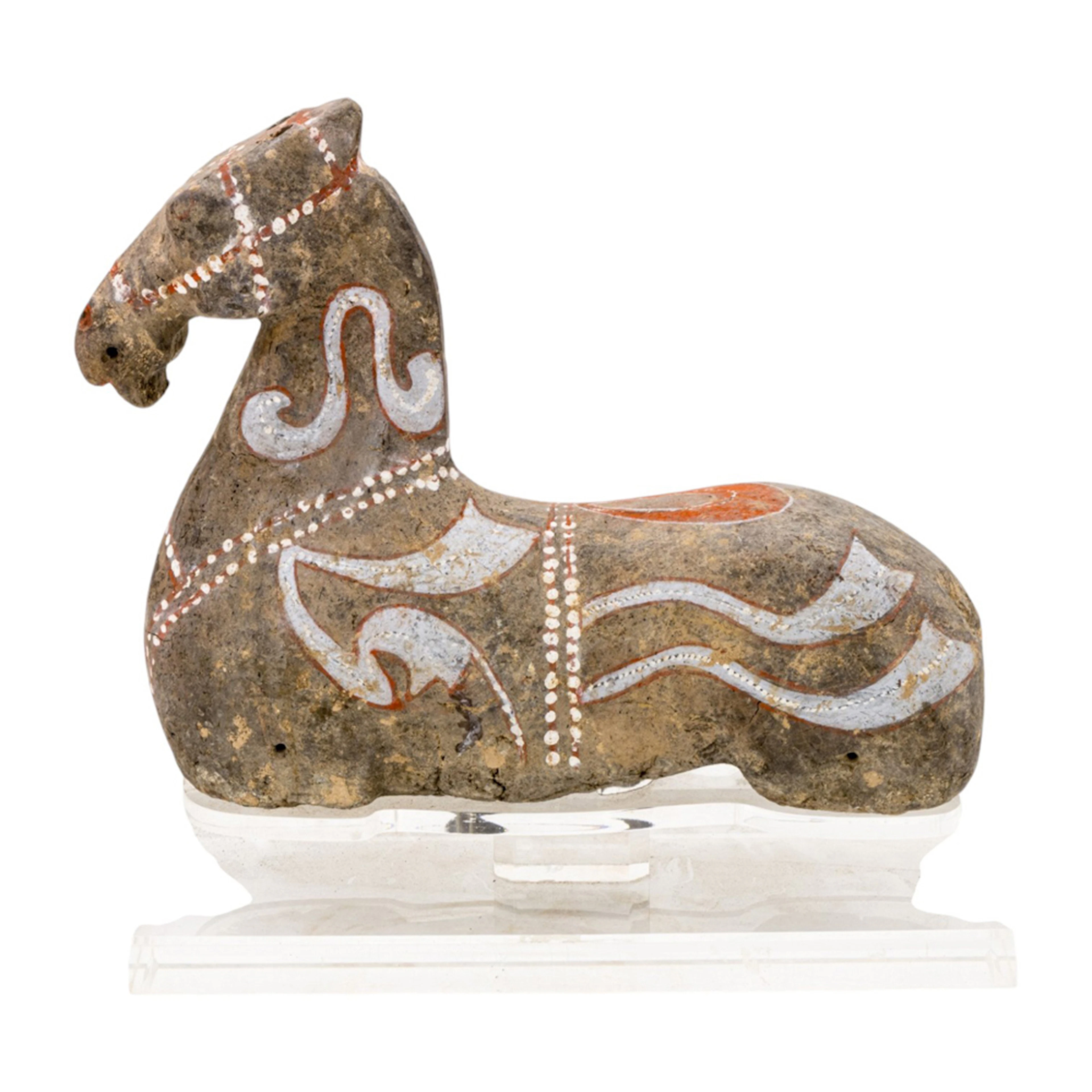A Chinese terracotta horse figure