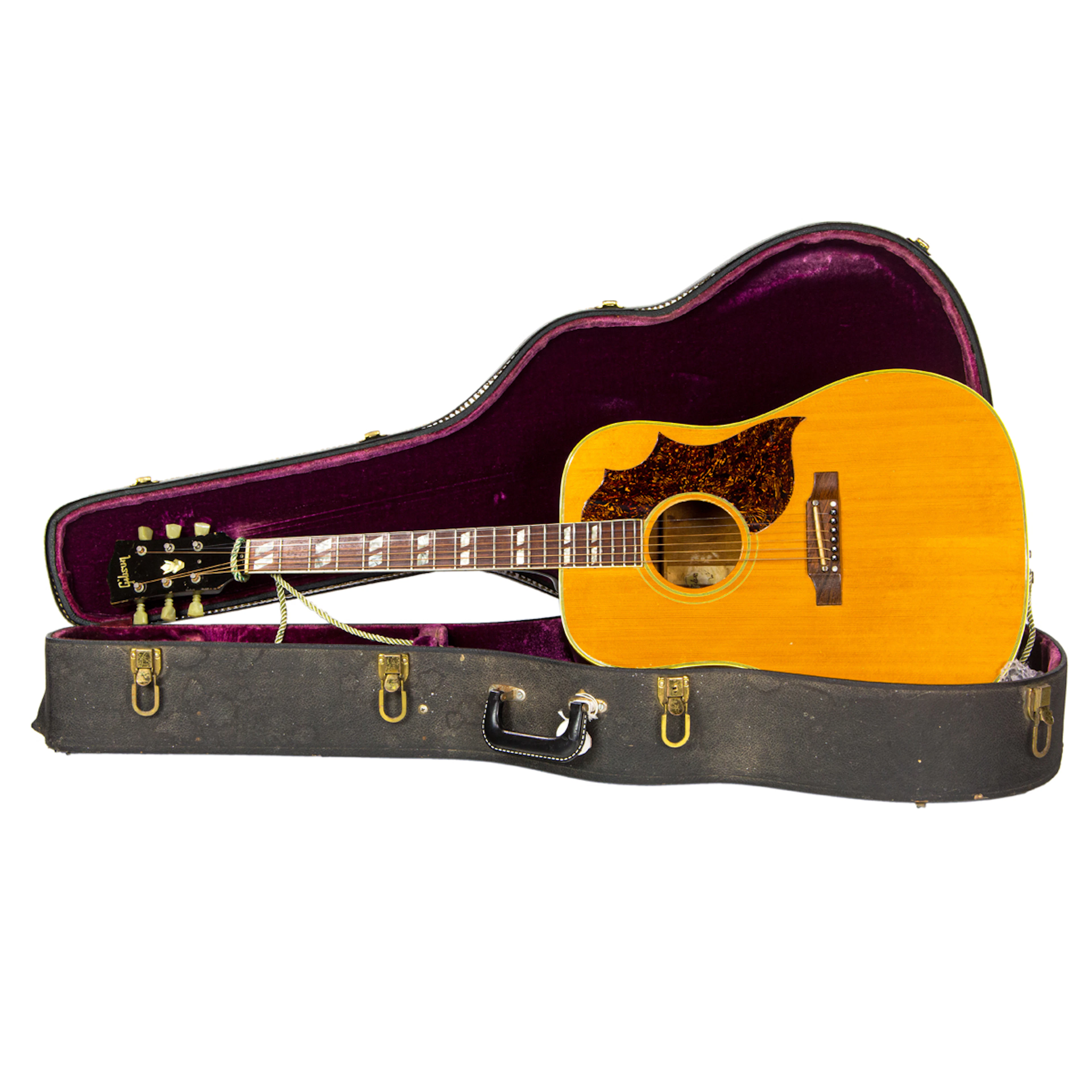 A Gibson Epiphone acoustic guitar