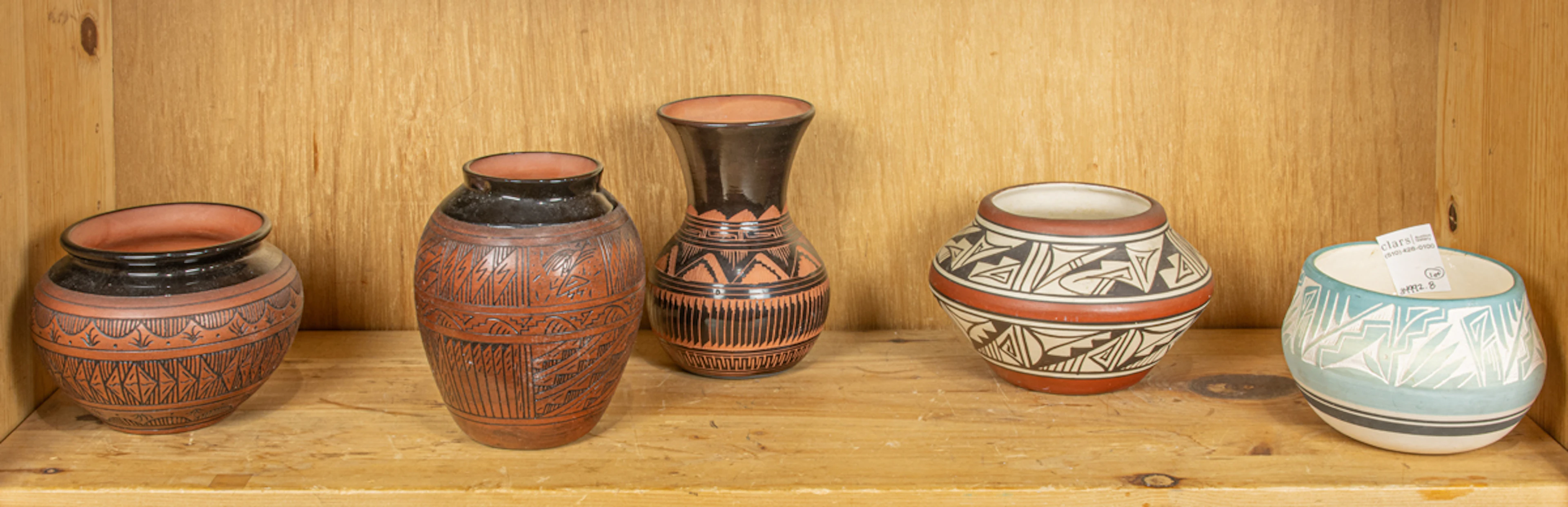 A group of Navajo pottery