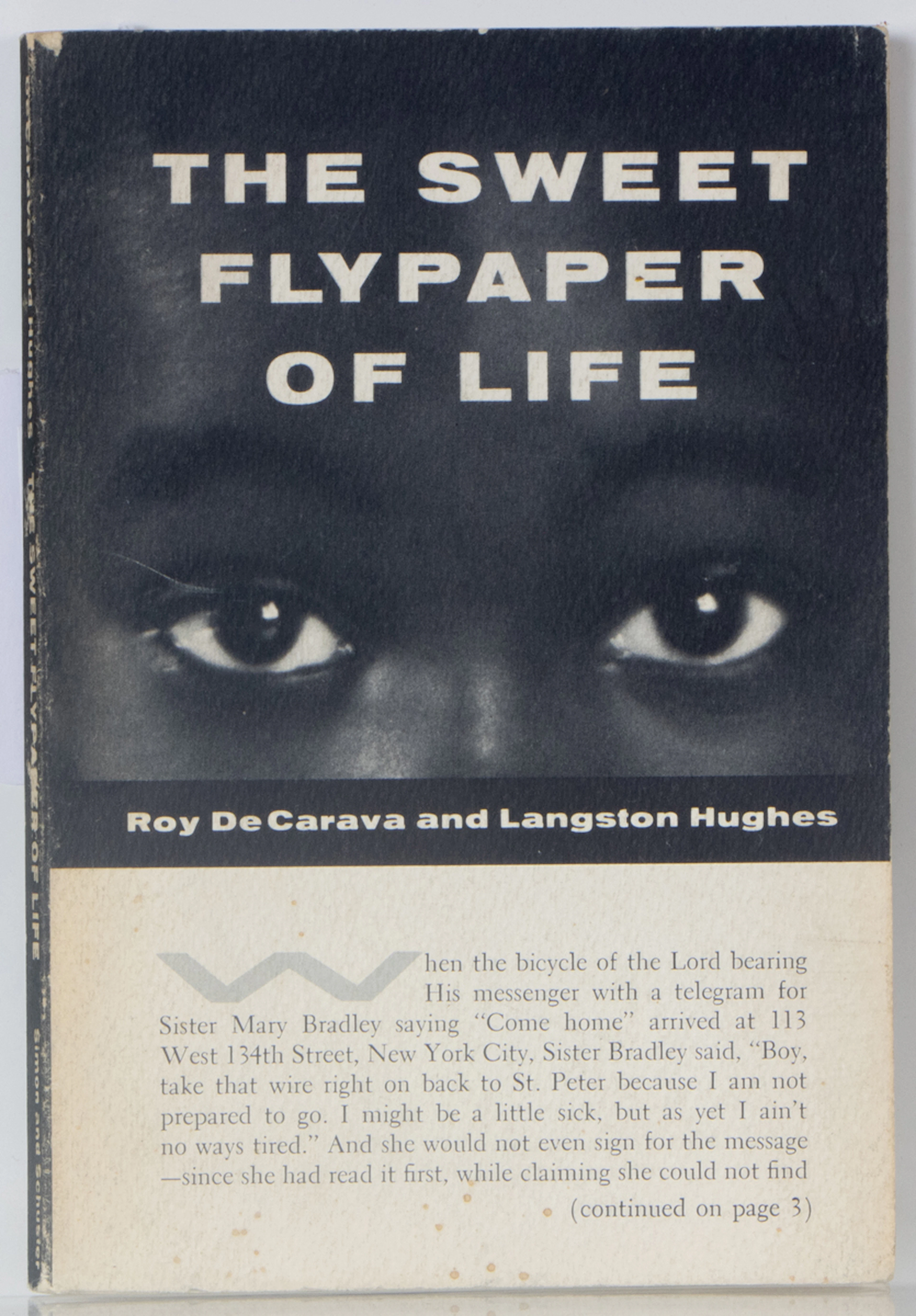 Roy DeCarava, Langstron Hughes, 'The Sweet Flypaper of Life', first edition