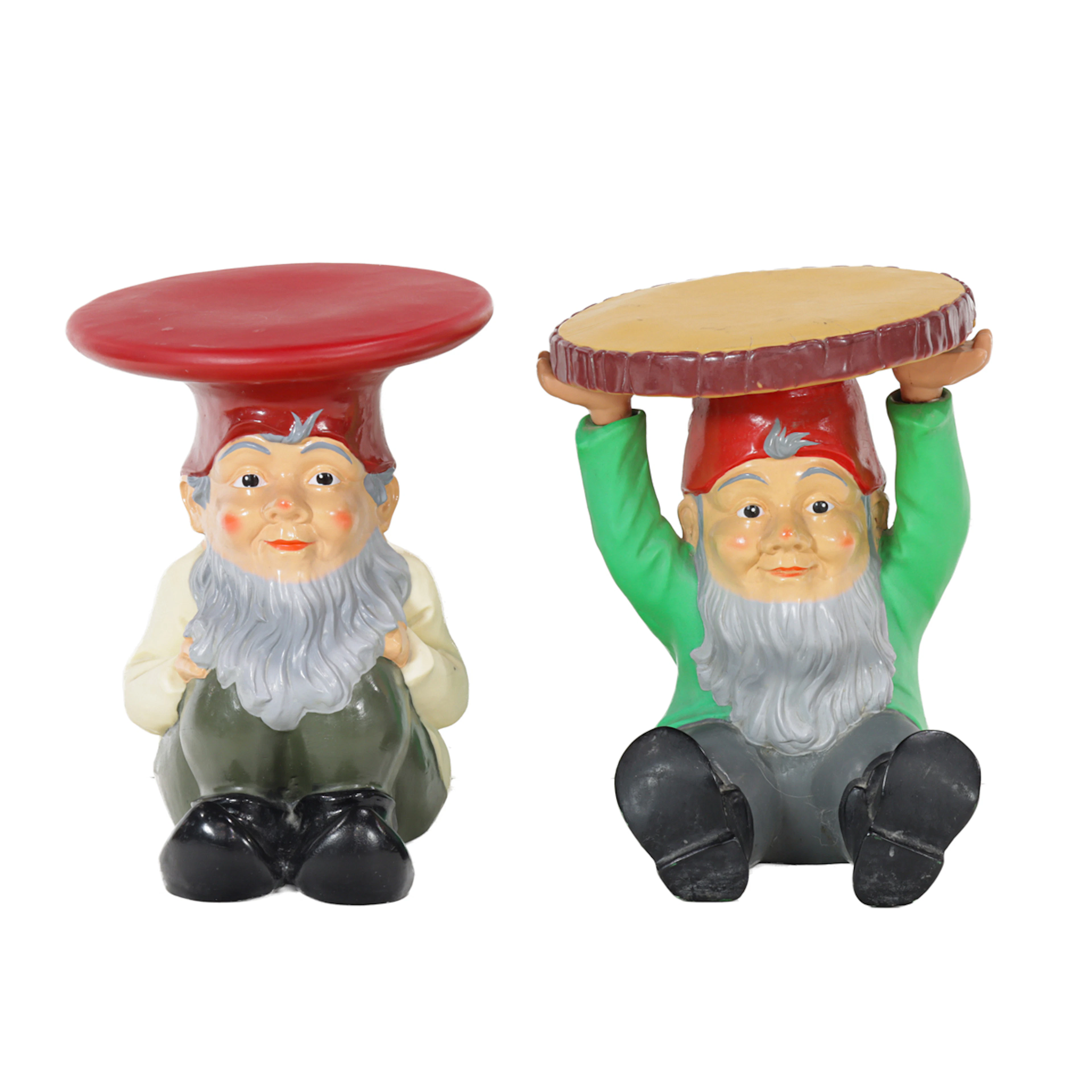 Two Philippe Starck for Kartell 'Napoleon' and 'Attila' gnome garden stools