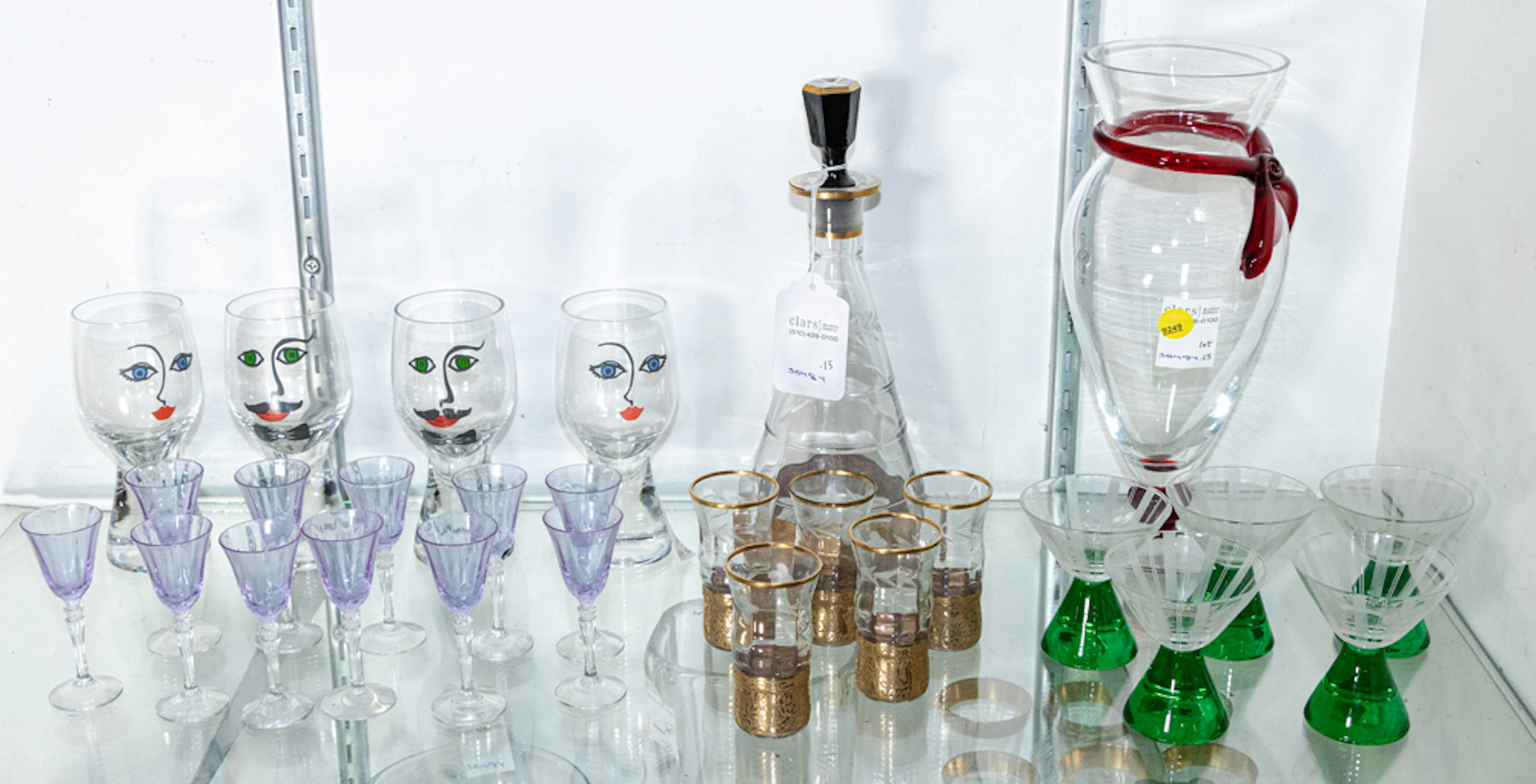 A collection of glass