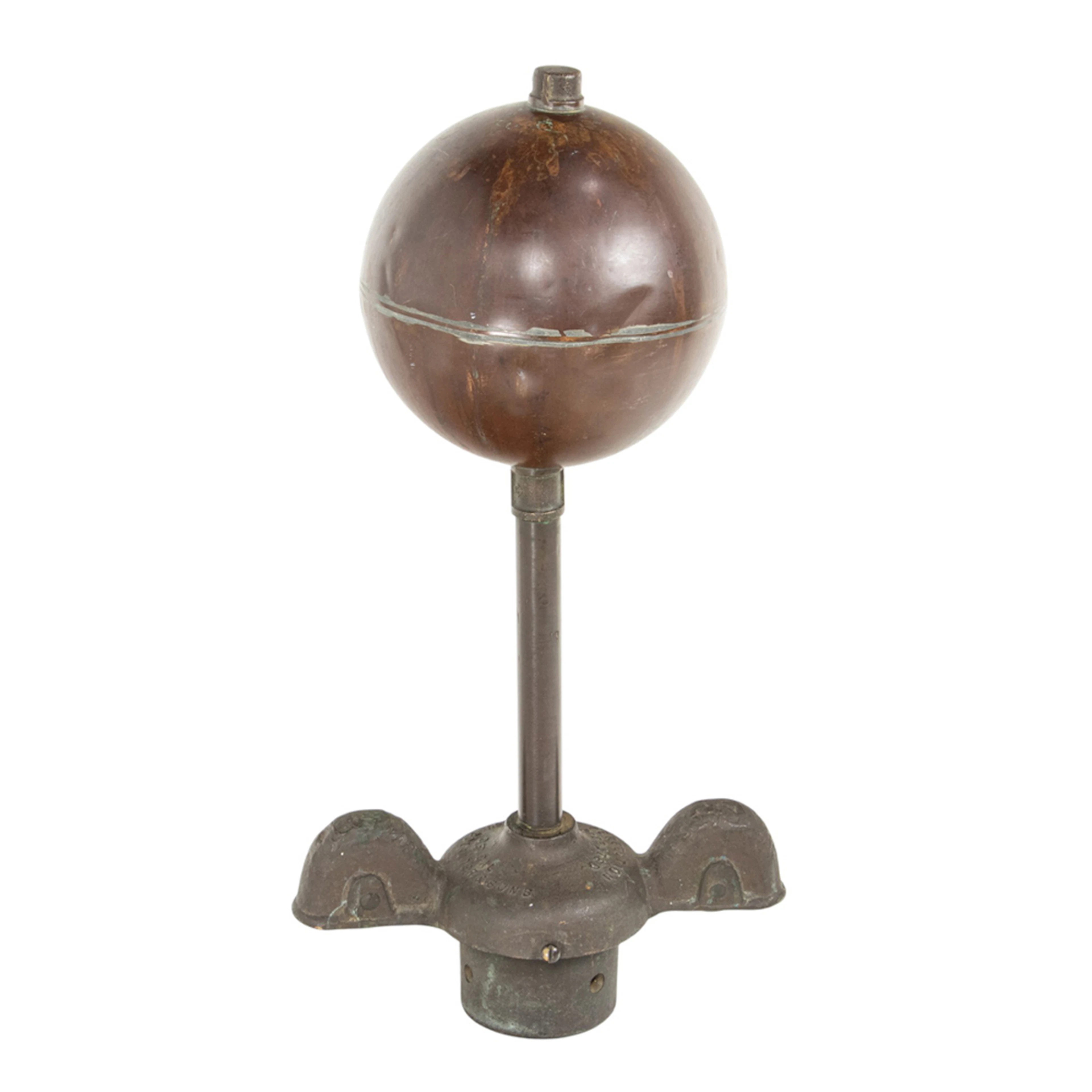 An American iron and copper flag pinnacle topper