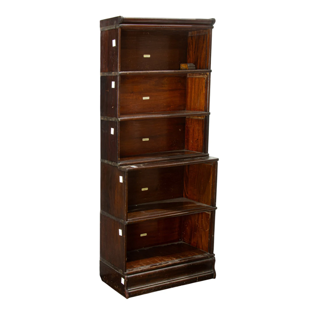 A Globe-Wernicke mahogany sectional bookcase