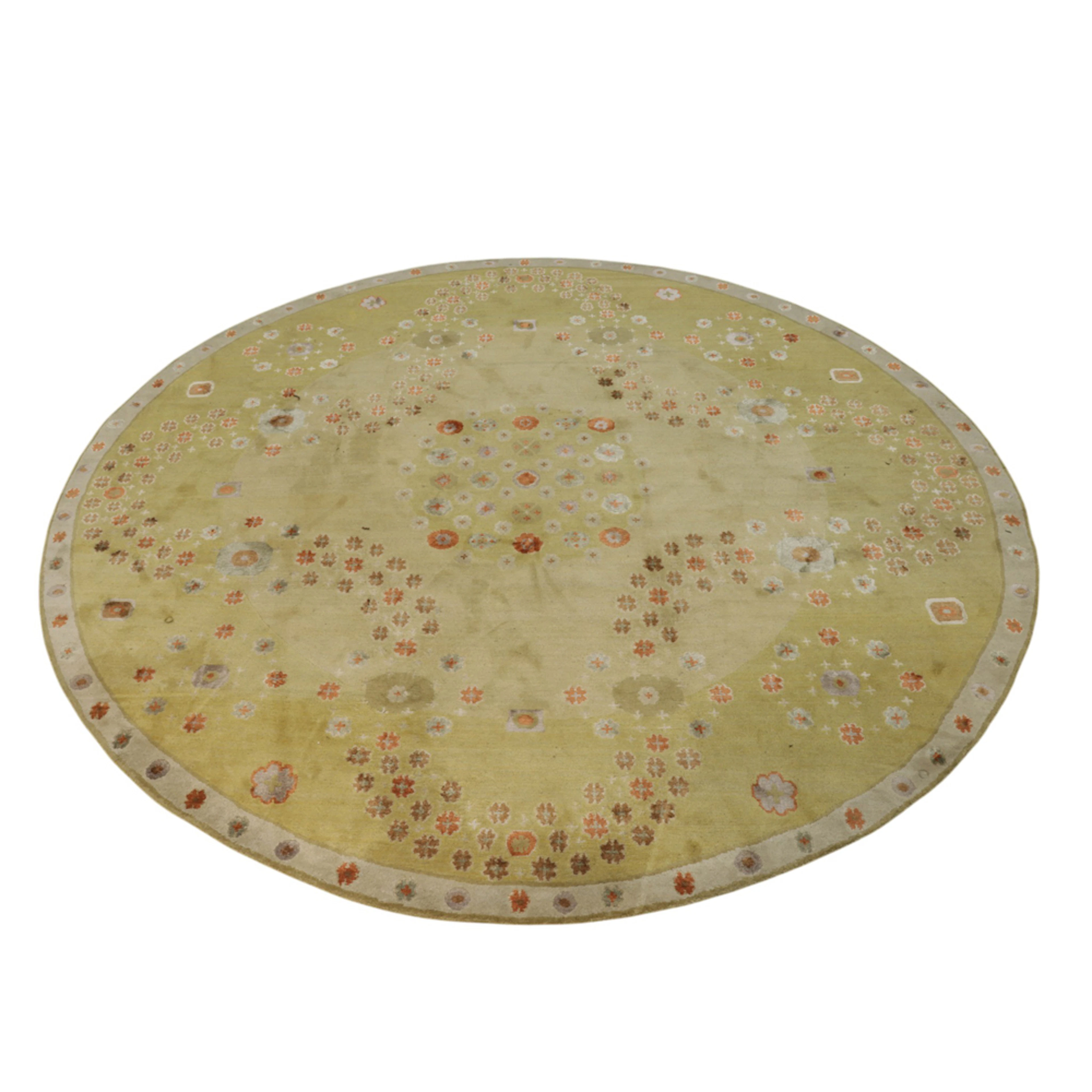 A contemporary Tibetan wool and silk carpet