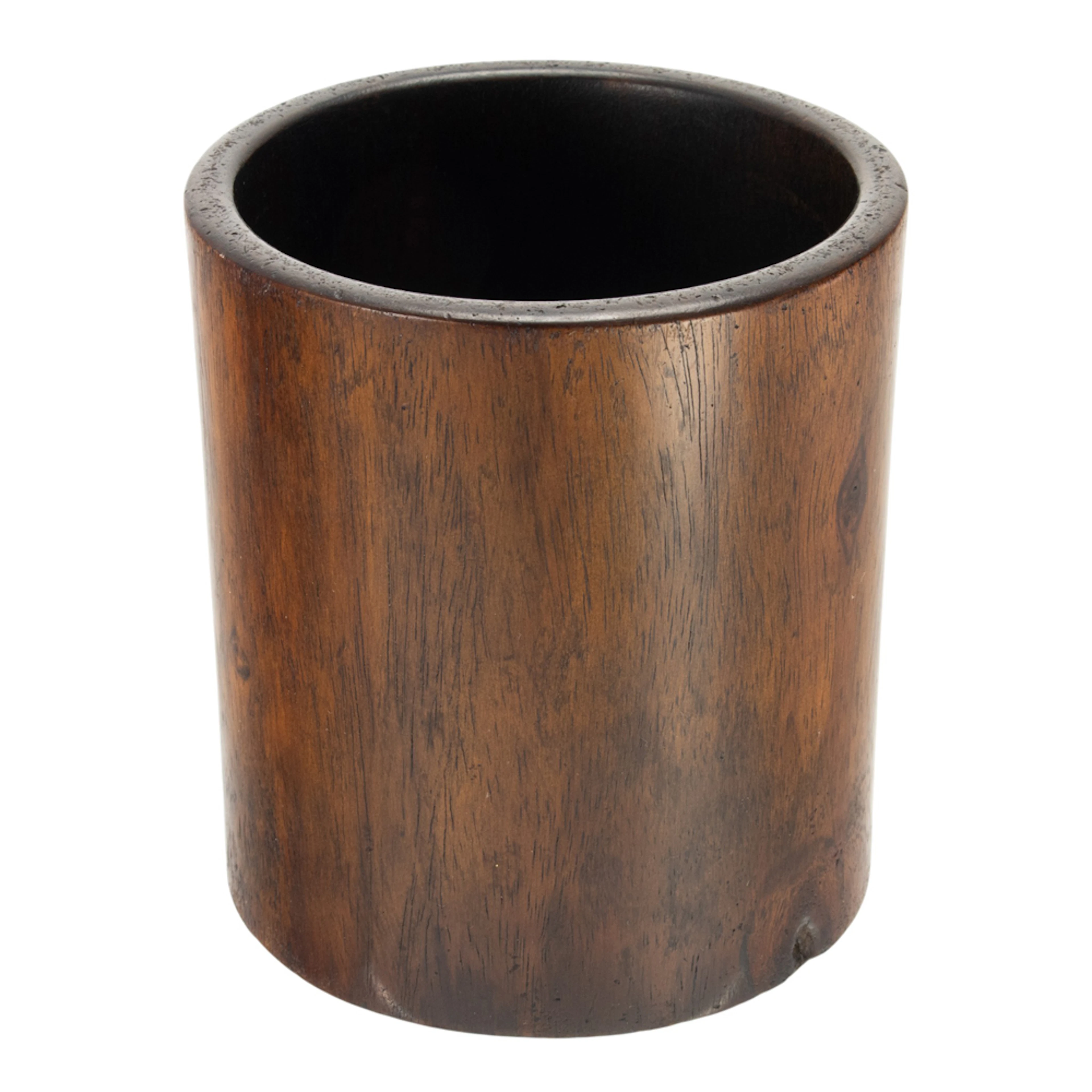 A Chinese huanghuali brush pot