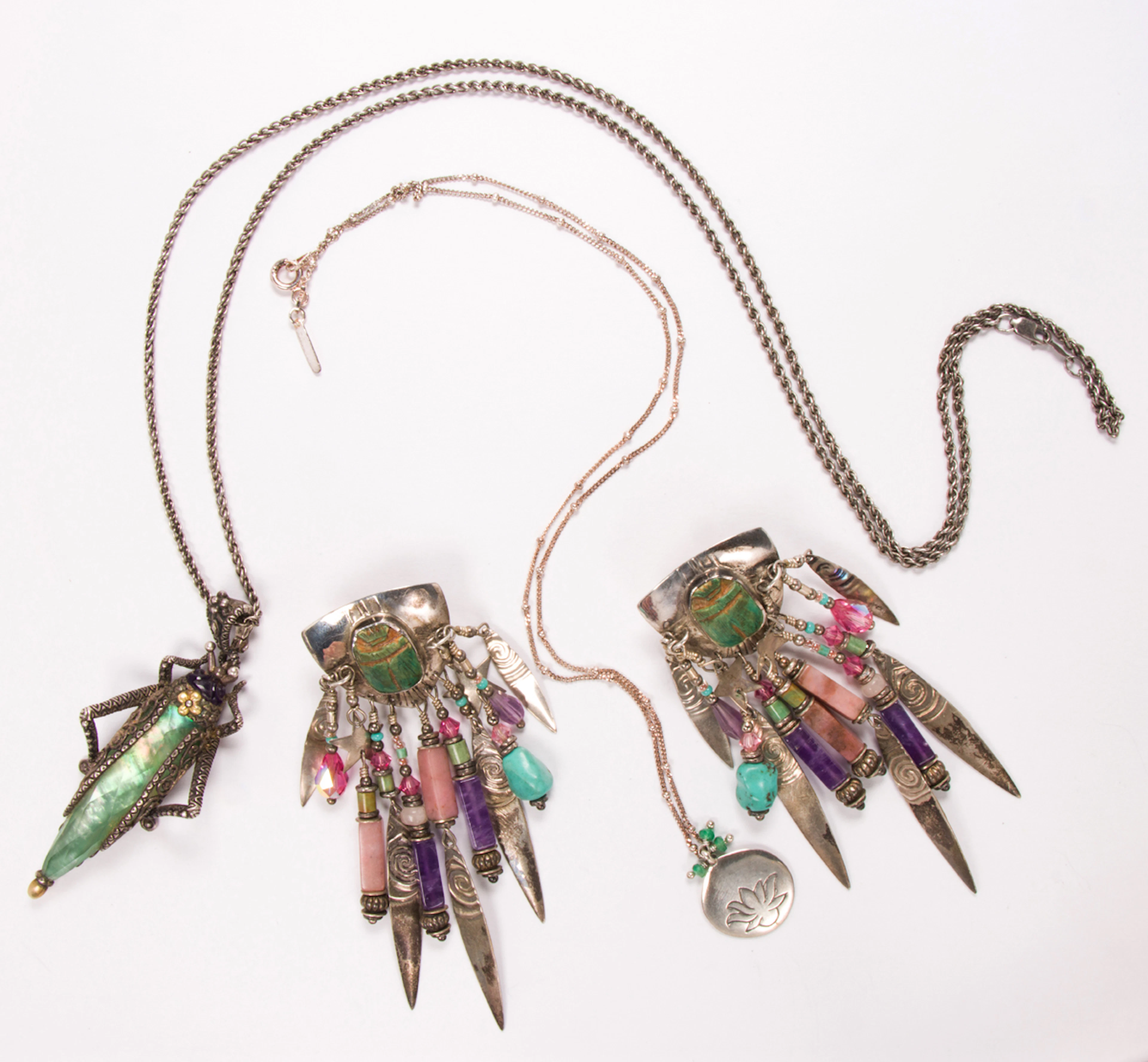 A group of silver jewelry including Tabra and Barbara Bixby