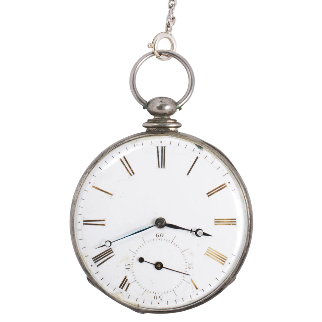 An M.i.. Tobias silver pocket watch, c. 1835