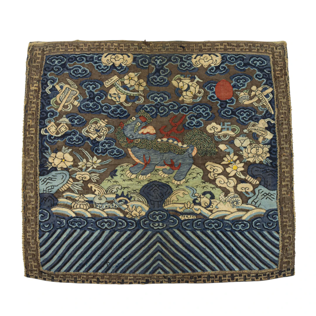 A Chinese kesi-woven second military rank badge