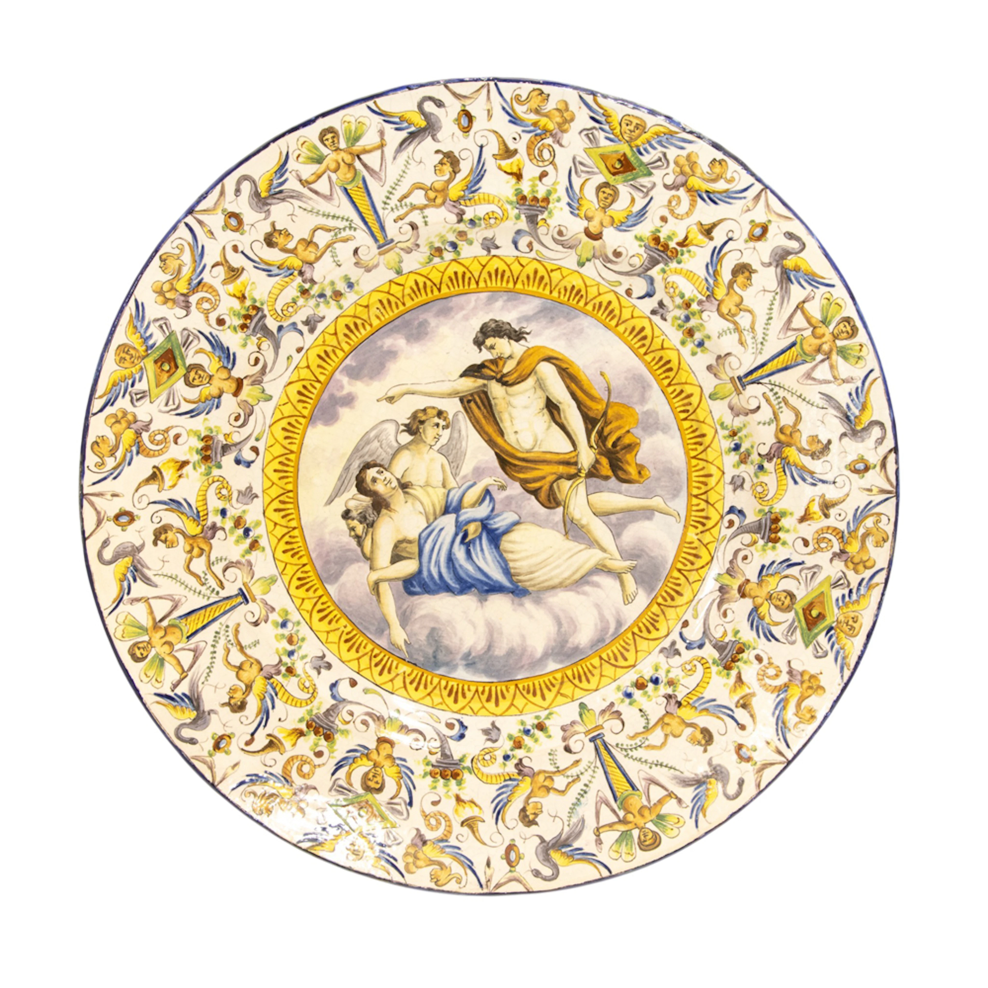 An Italian majolica charger in the Renaissance taste