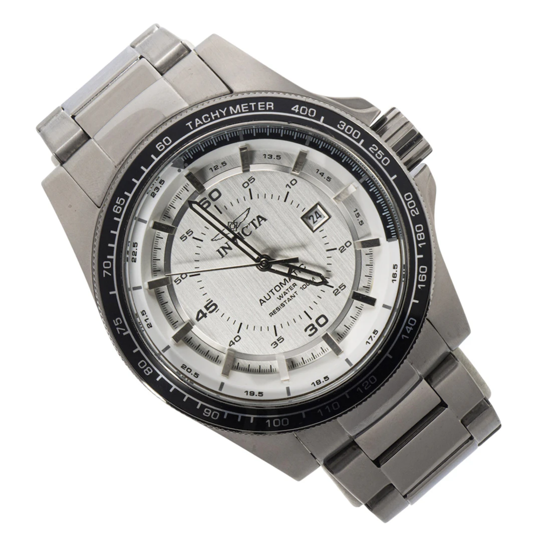 An Invicta stainless steel watch