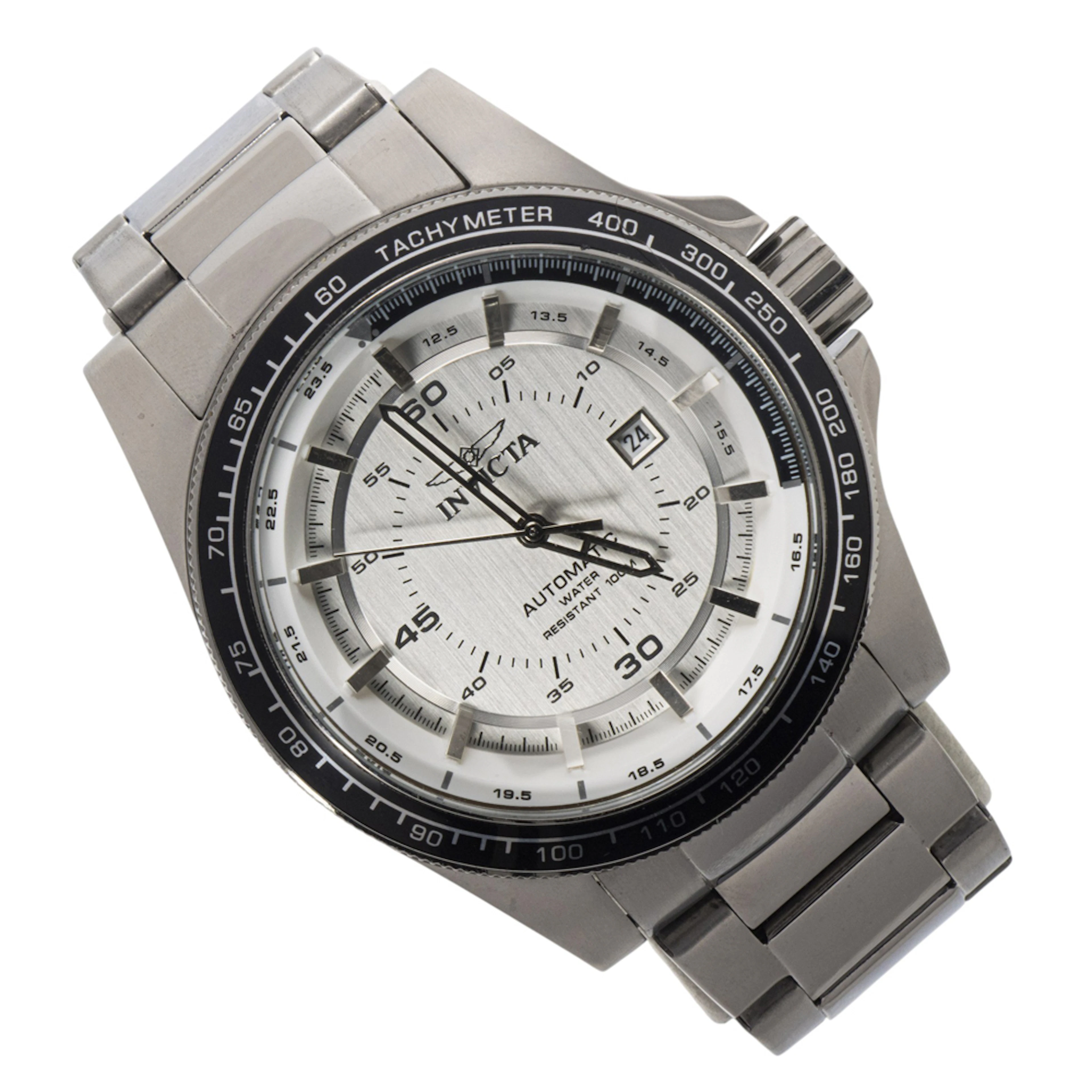 An Invicta stainless steel watch