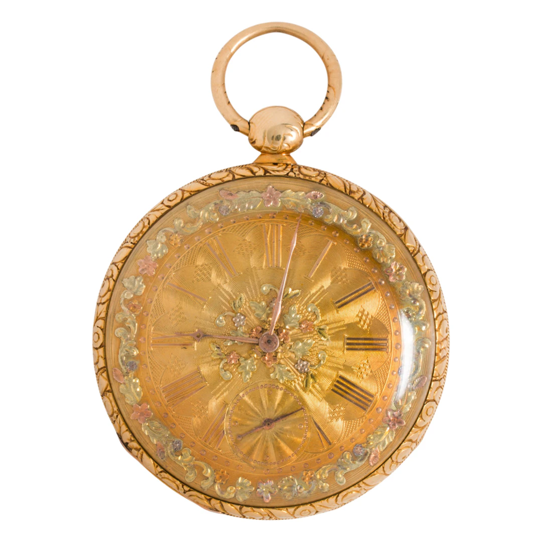 An early 19th c. Raiguel Jeune 18k gold pocket watch
