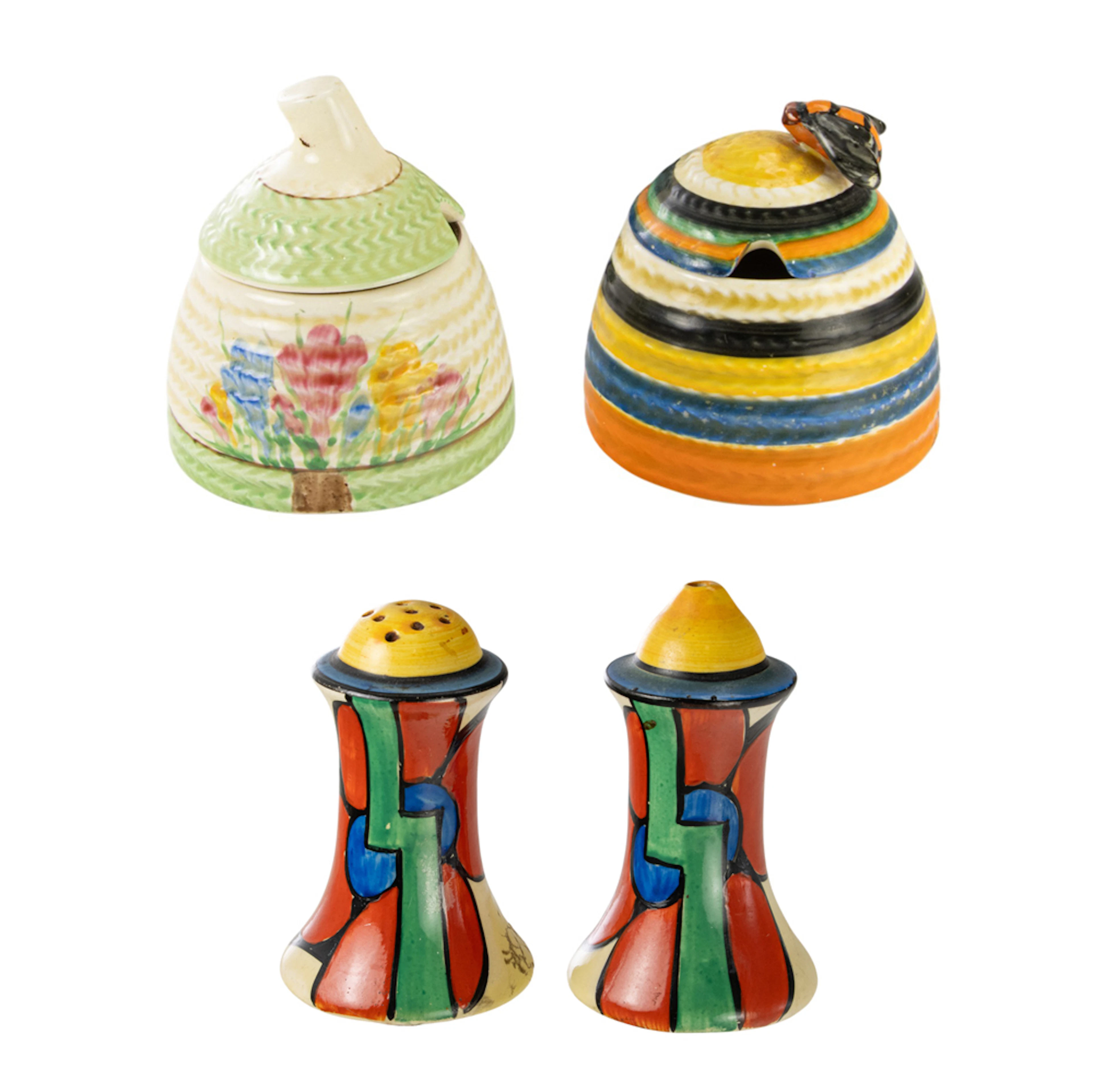A group of Clarice Cliff ceramics