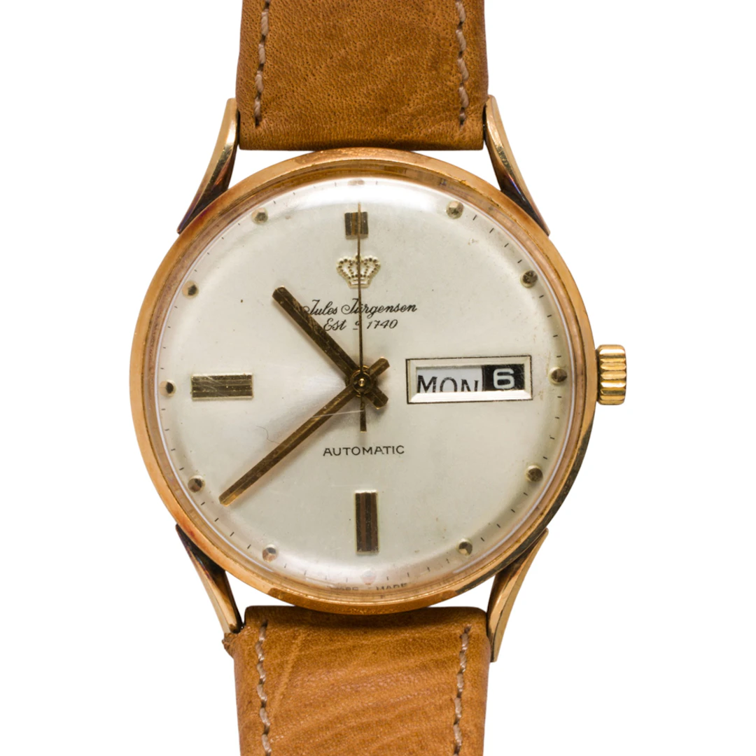 A Jules Jurgensen 14k gold watch