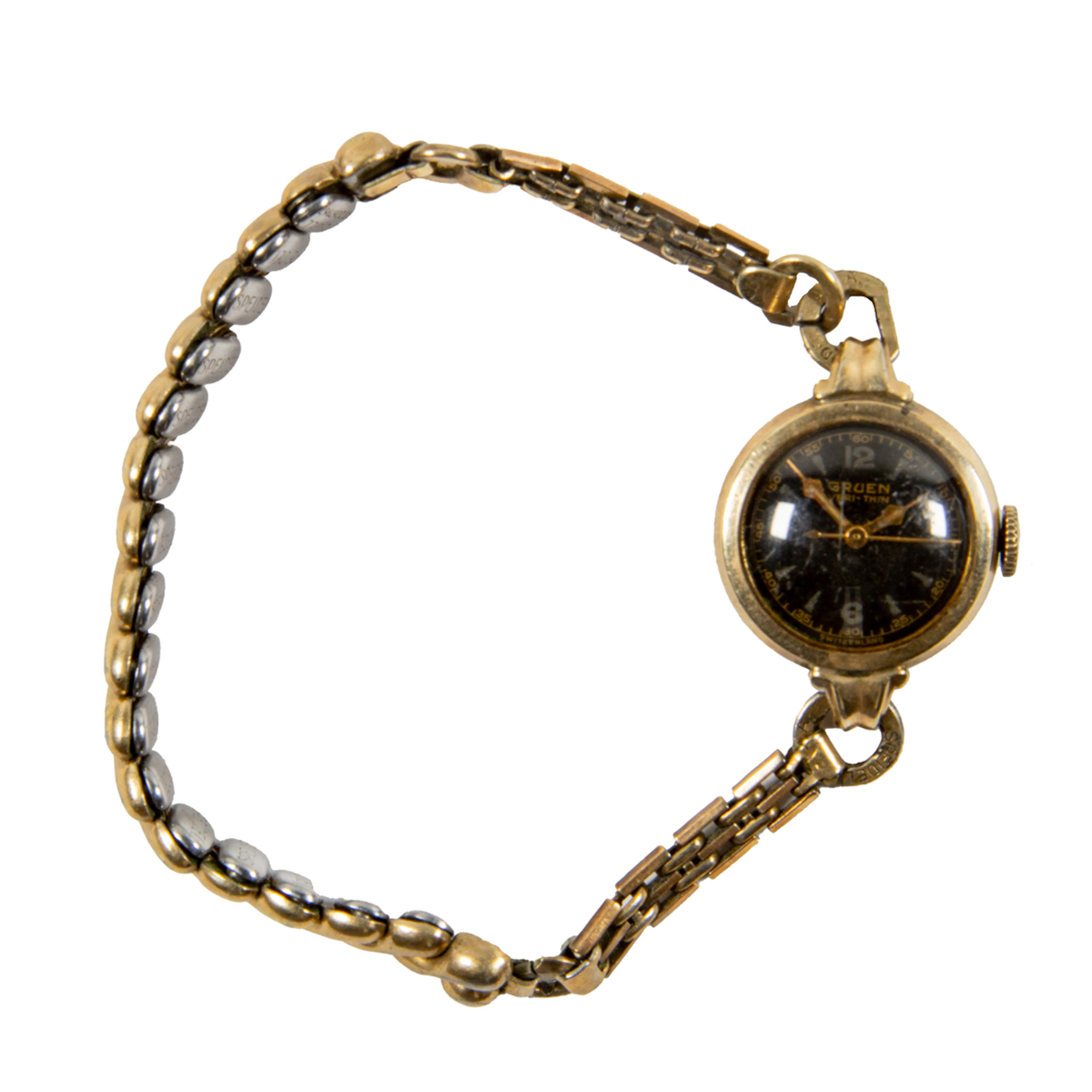 A Gruen 'Veri-Thin' cocktail watch