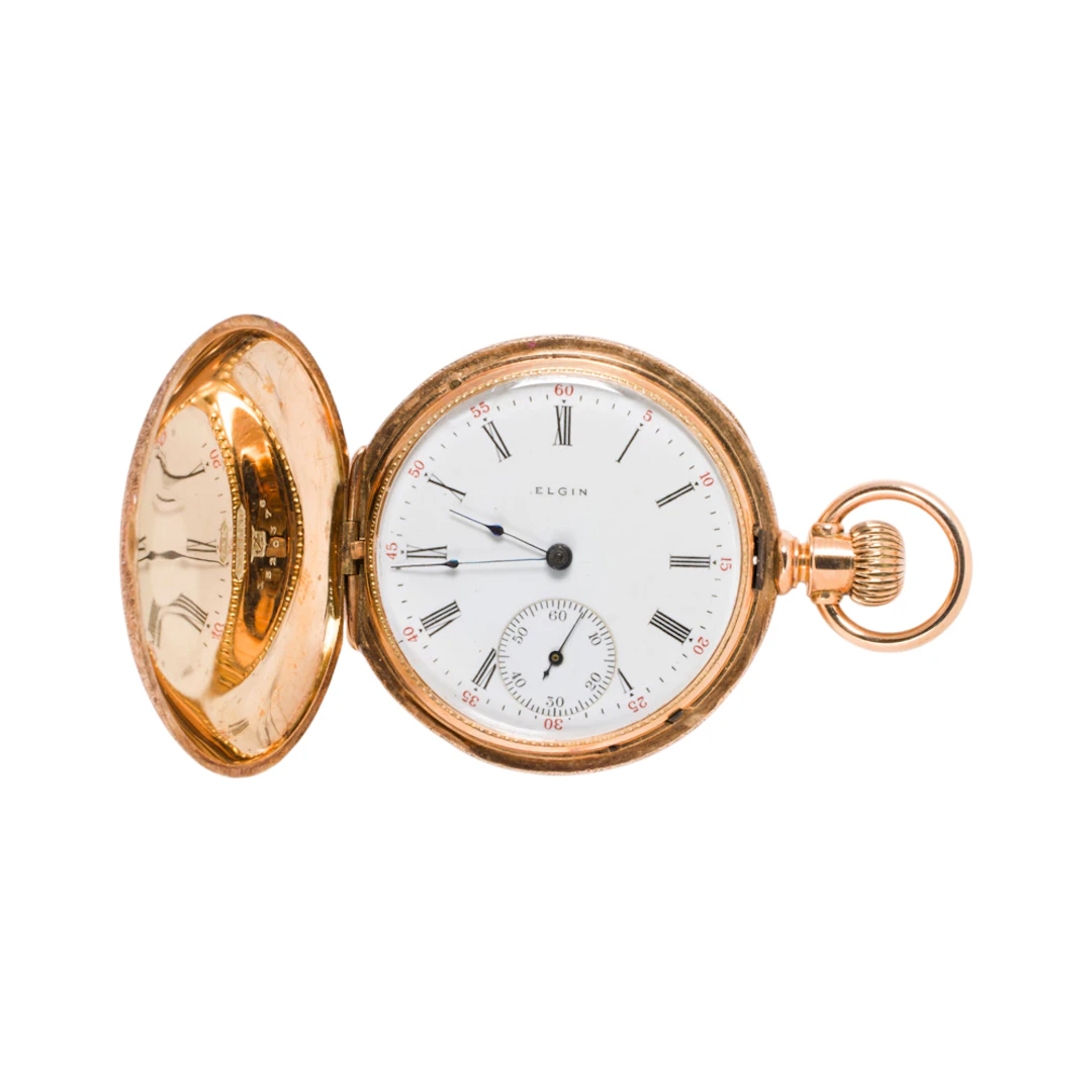 An Elgin 14k gold pocket watch