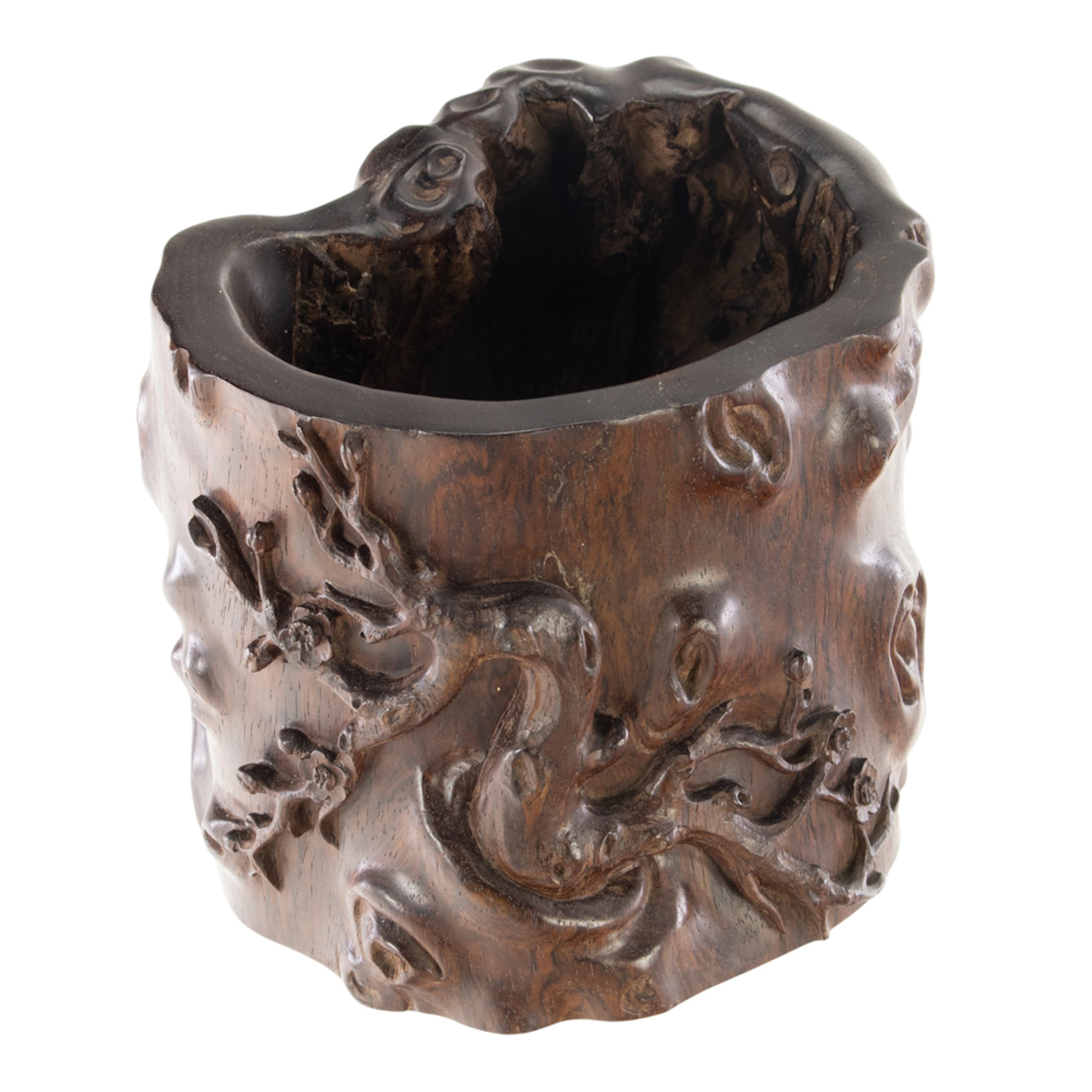 A Chinese huali brush pot