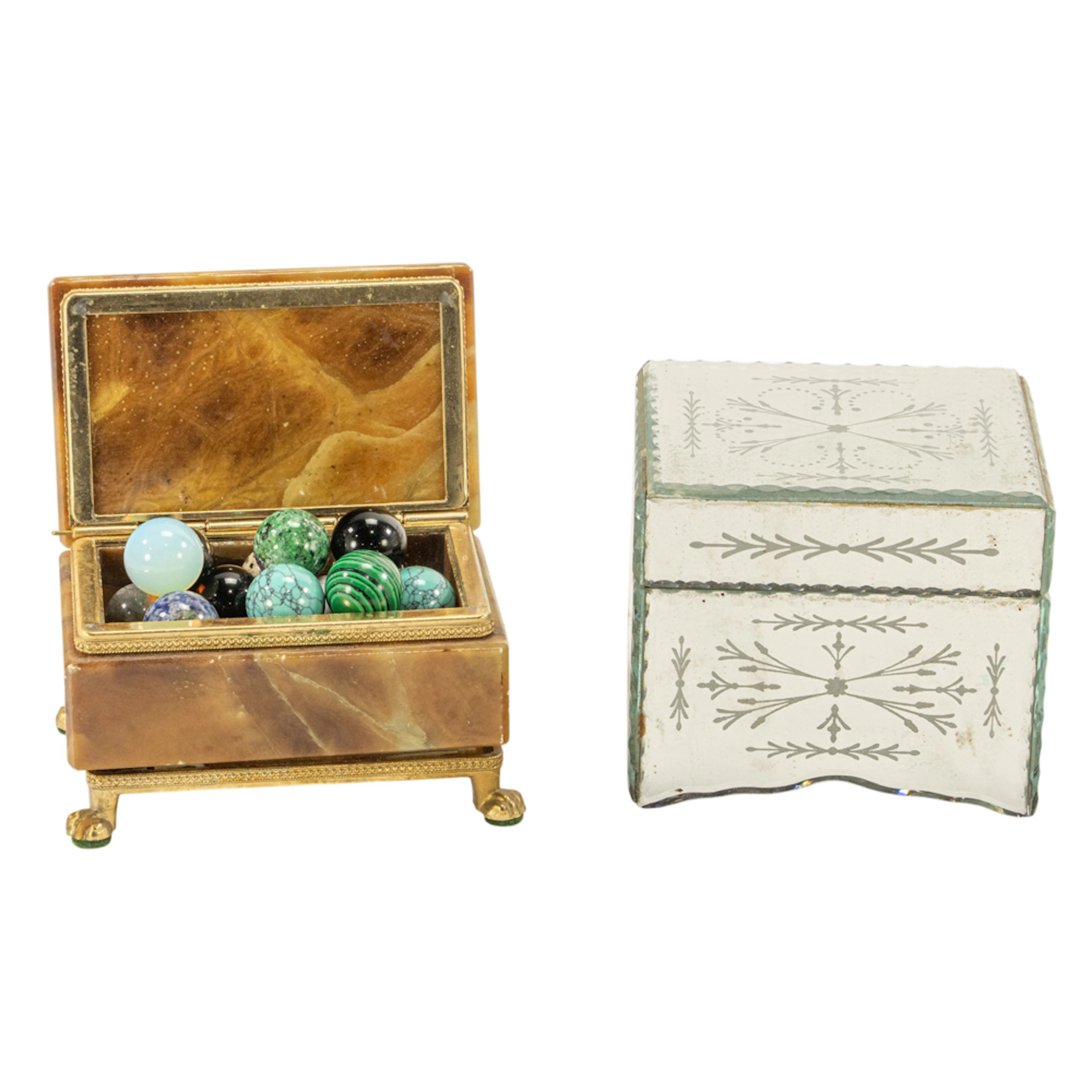 A group of Hollywood Regency style dresser articles