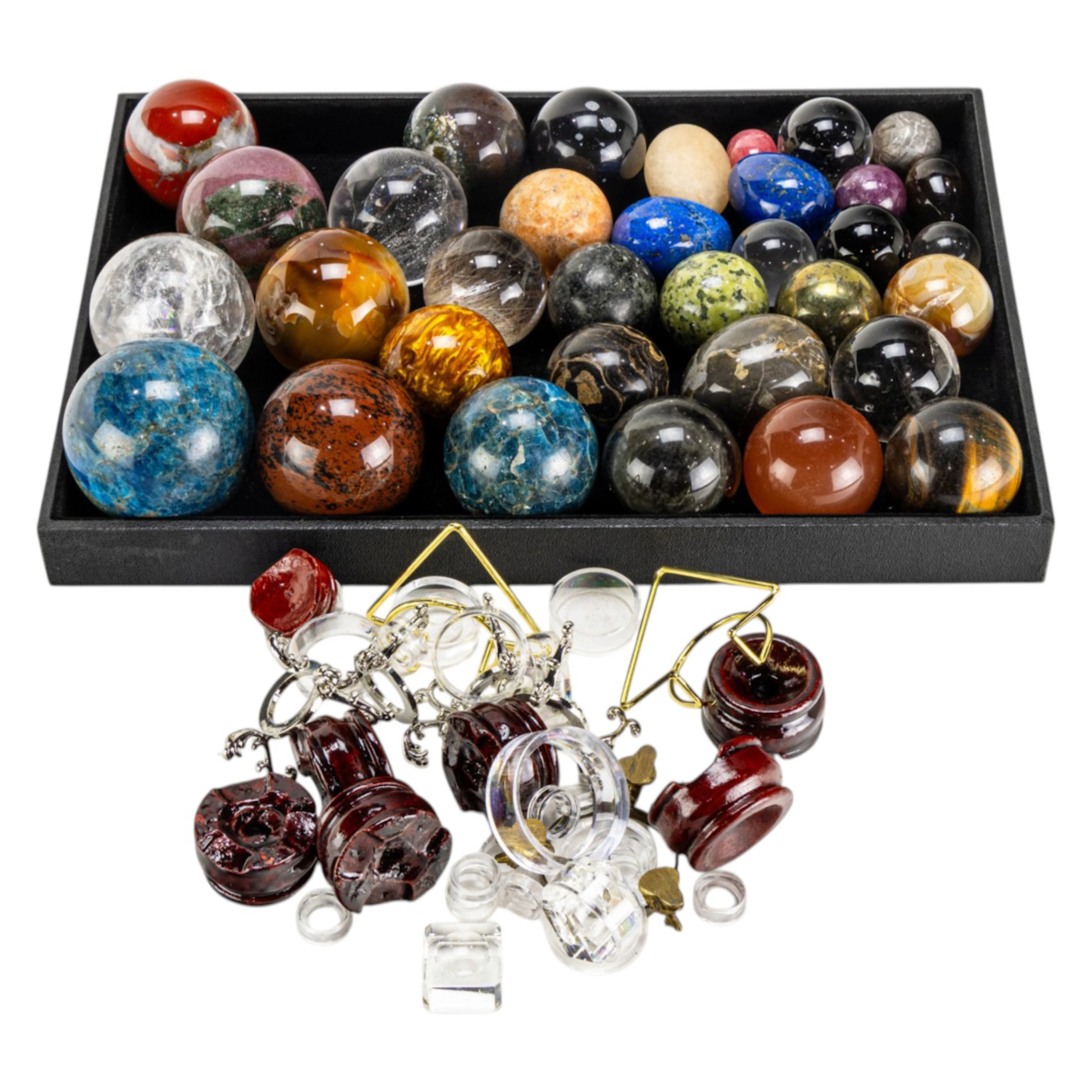 A collection of thirty spheres