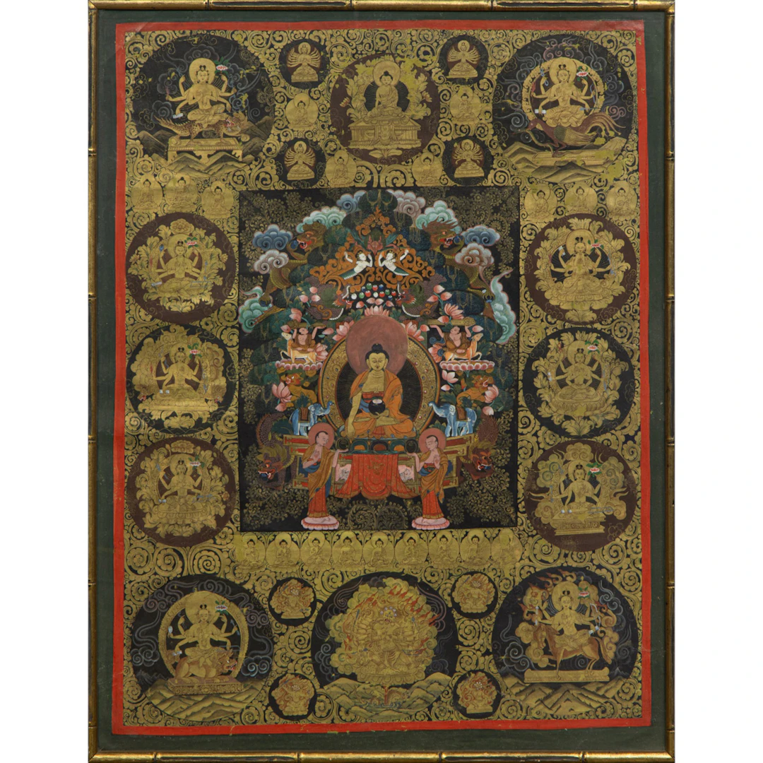 A Tibetan thangka