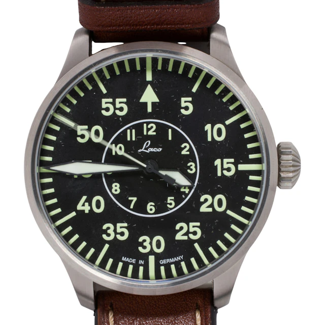 A Laco 21 Miyota 821 A stainless steel watch
