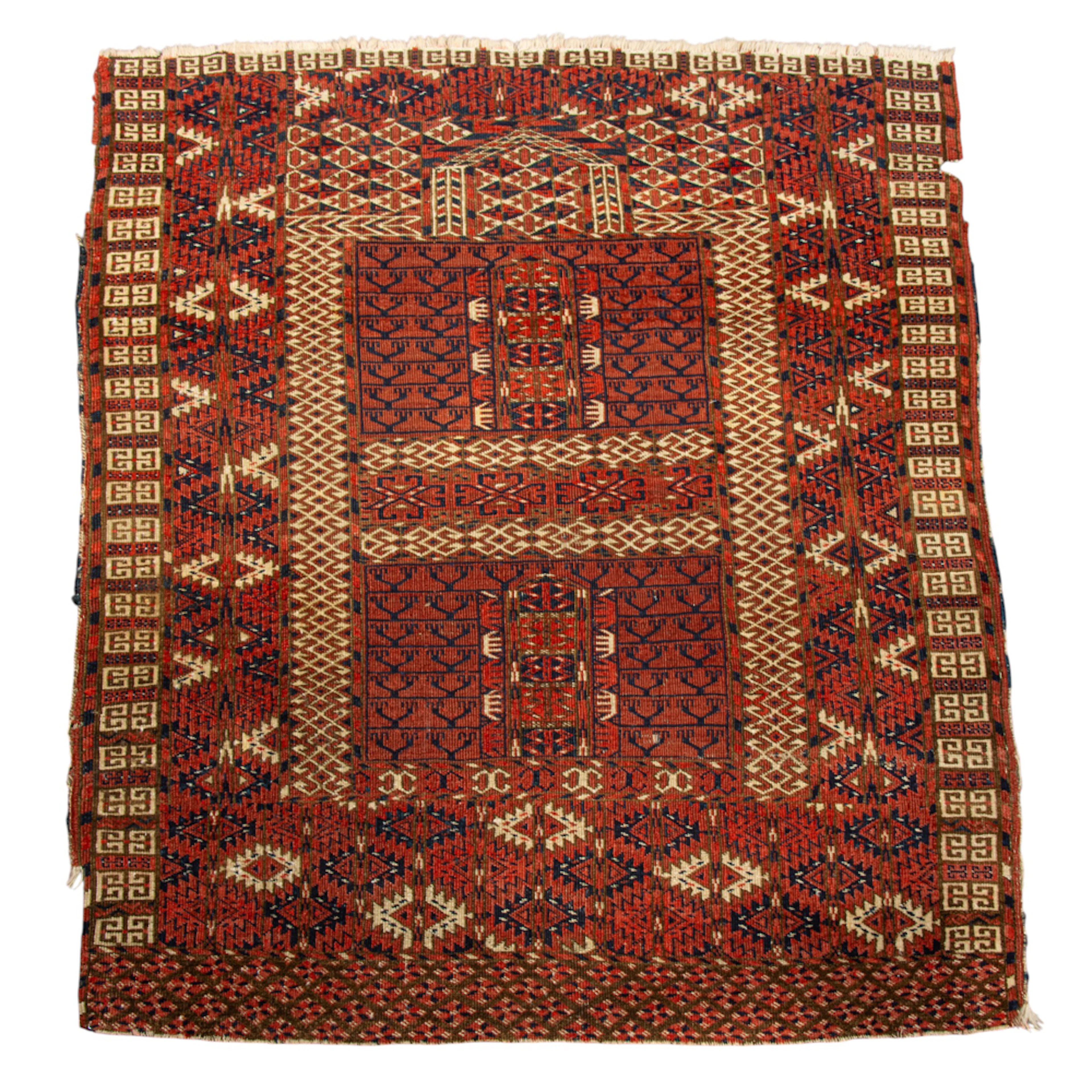 An antique Tekke Hashli carpet