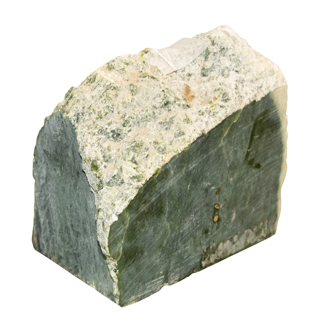A spinach jade specimen from British Columbia