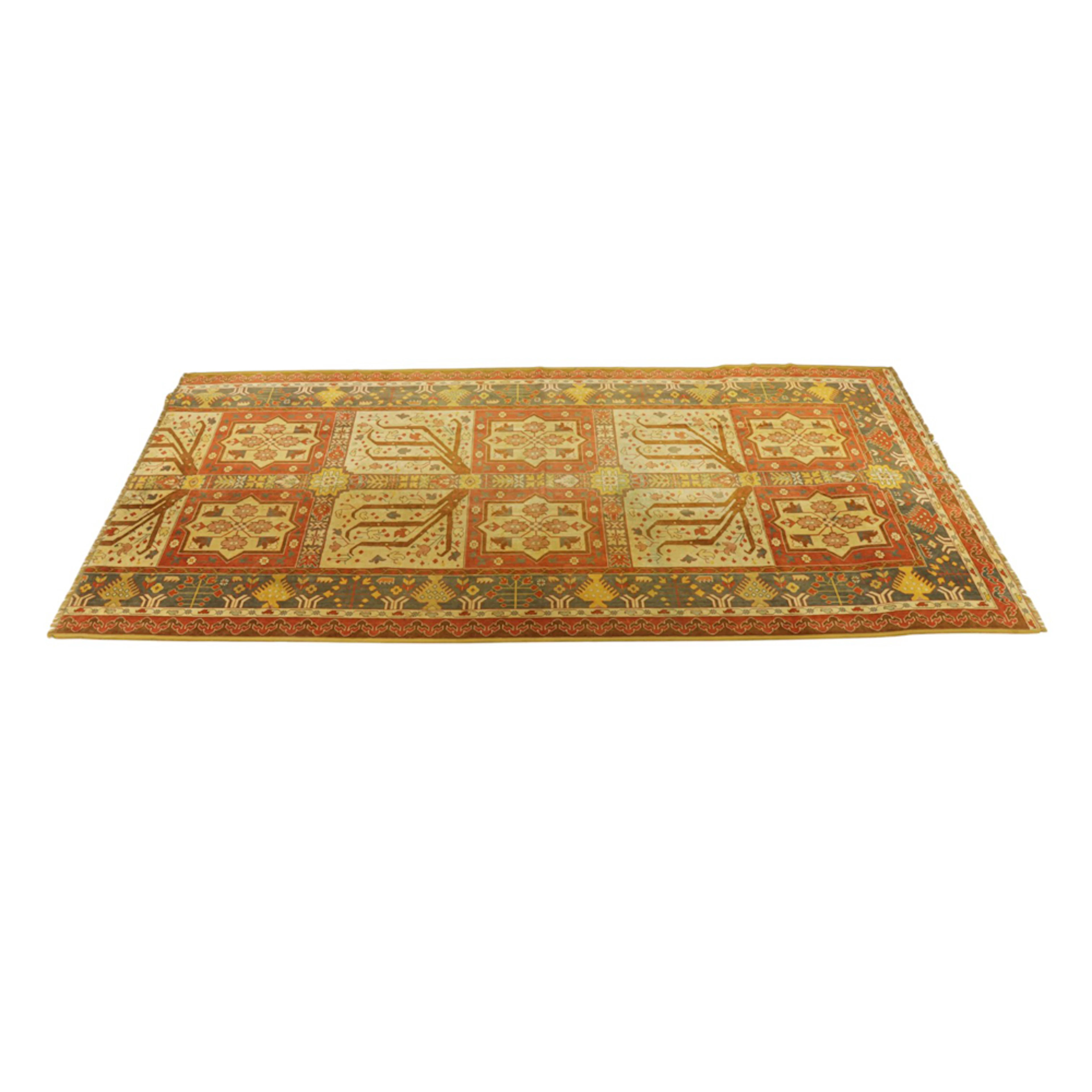A semi antique table cover