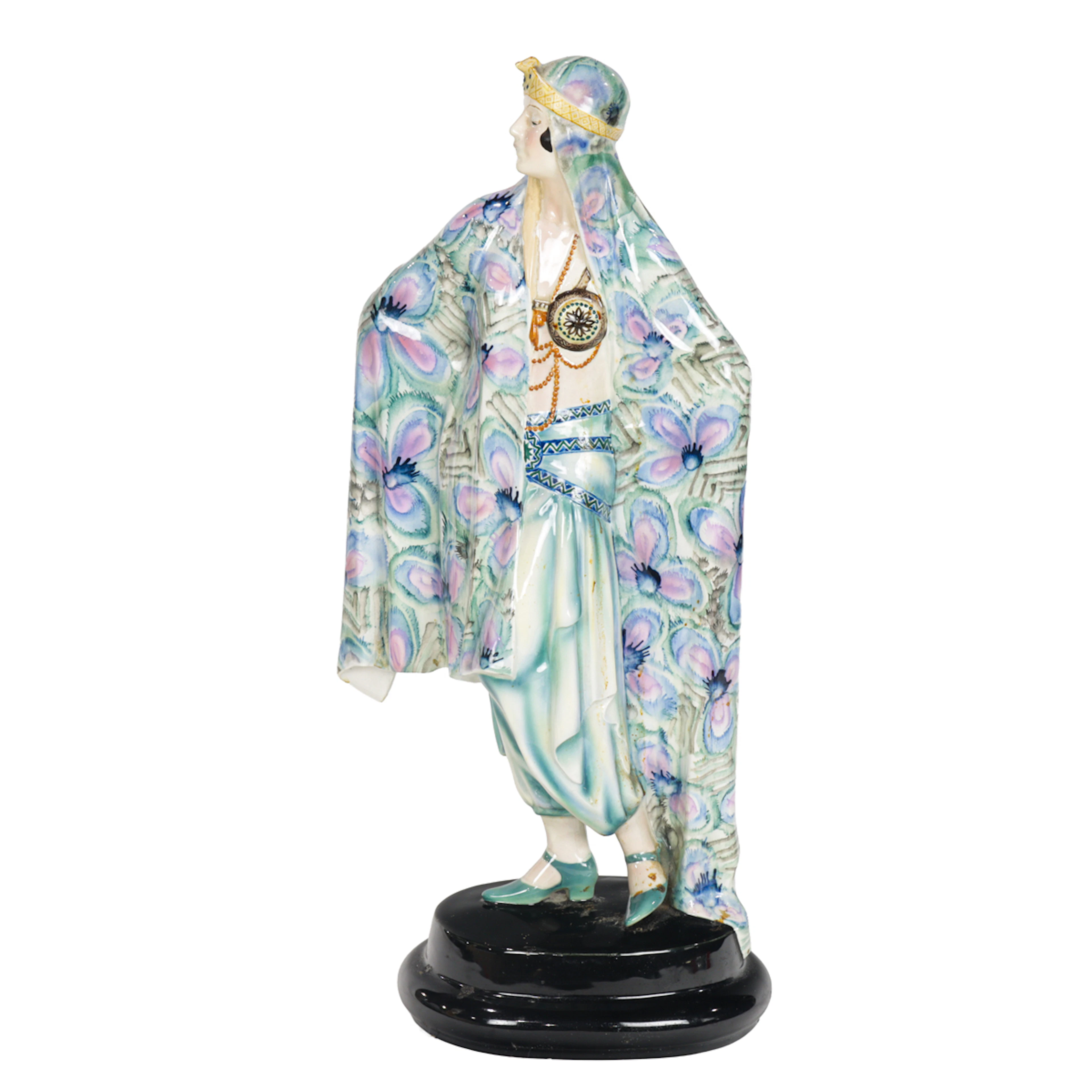 A Josef Lorenzl for Goldschneider Art Deco figure of Aida
