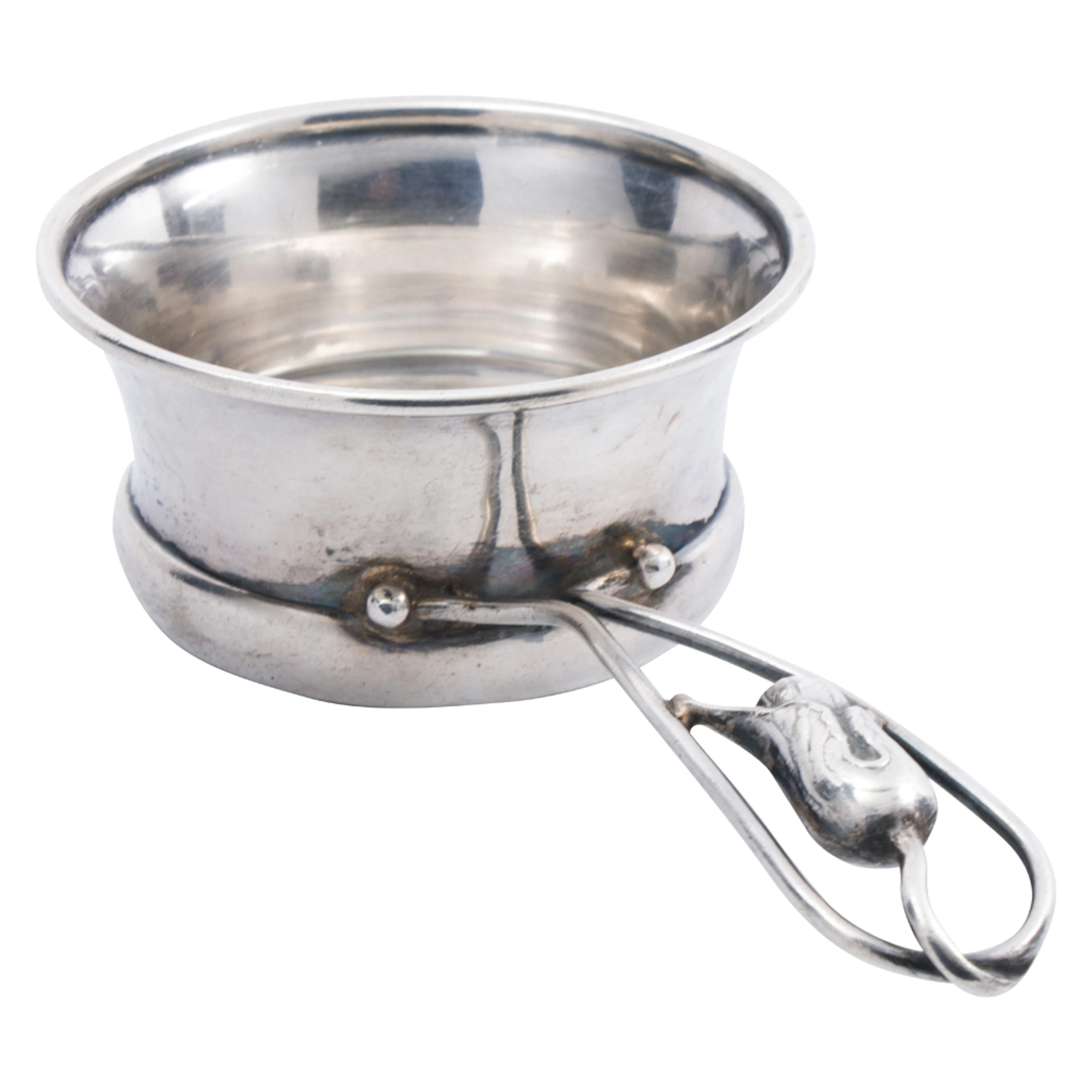 A Canadian handwrought sterling cup with handle in the Jensen taste