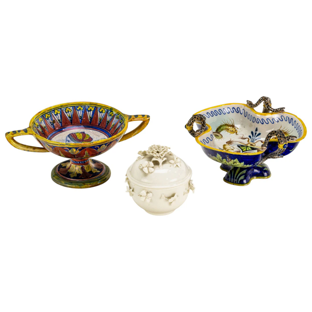 A group of Continental ceramics