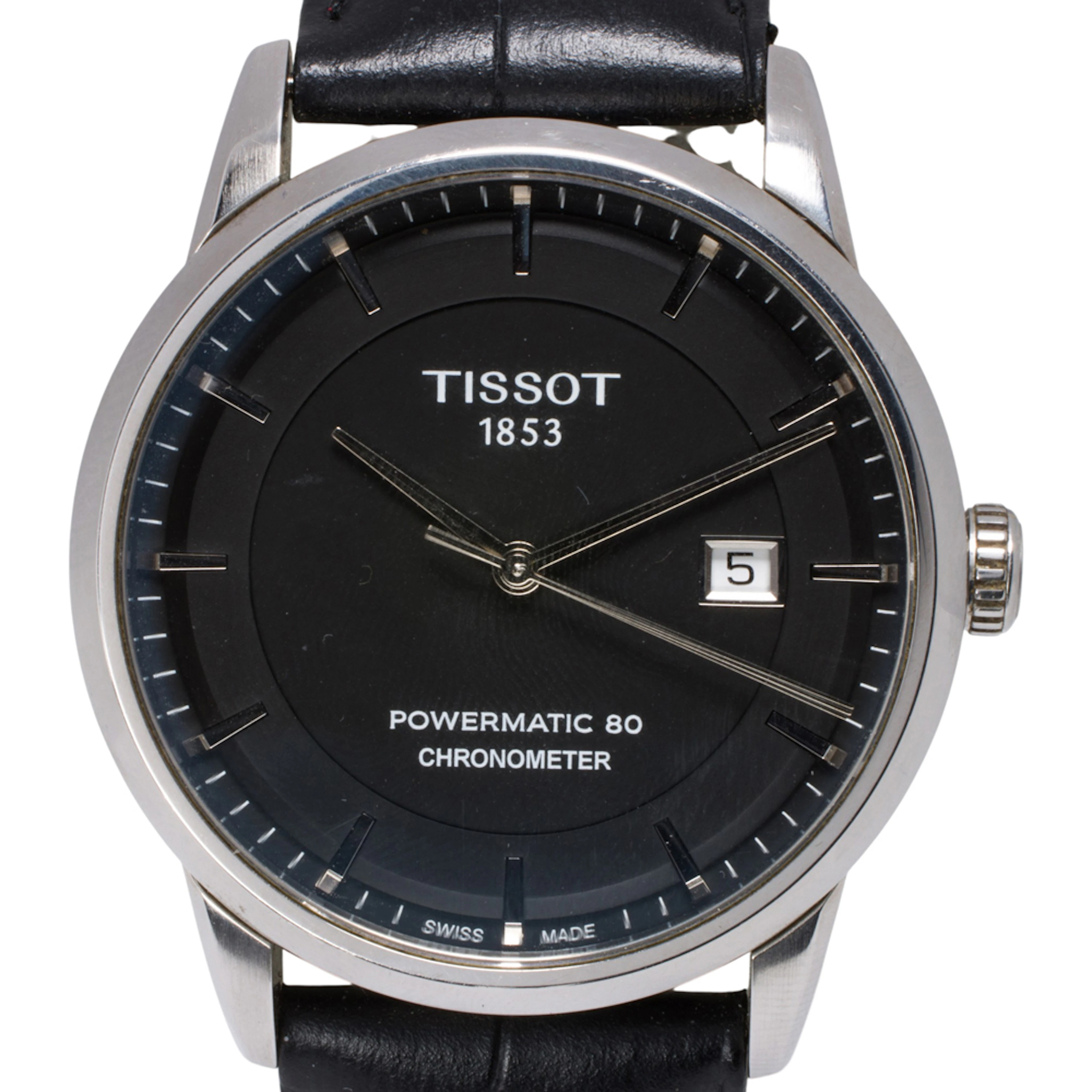 A Tissot Powermatic 80 stainless steel watch