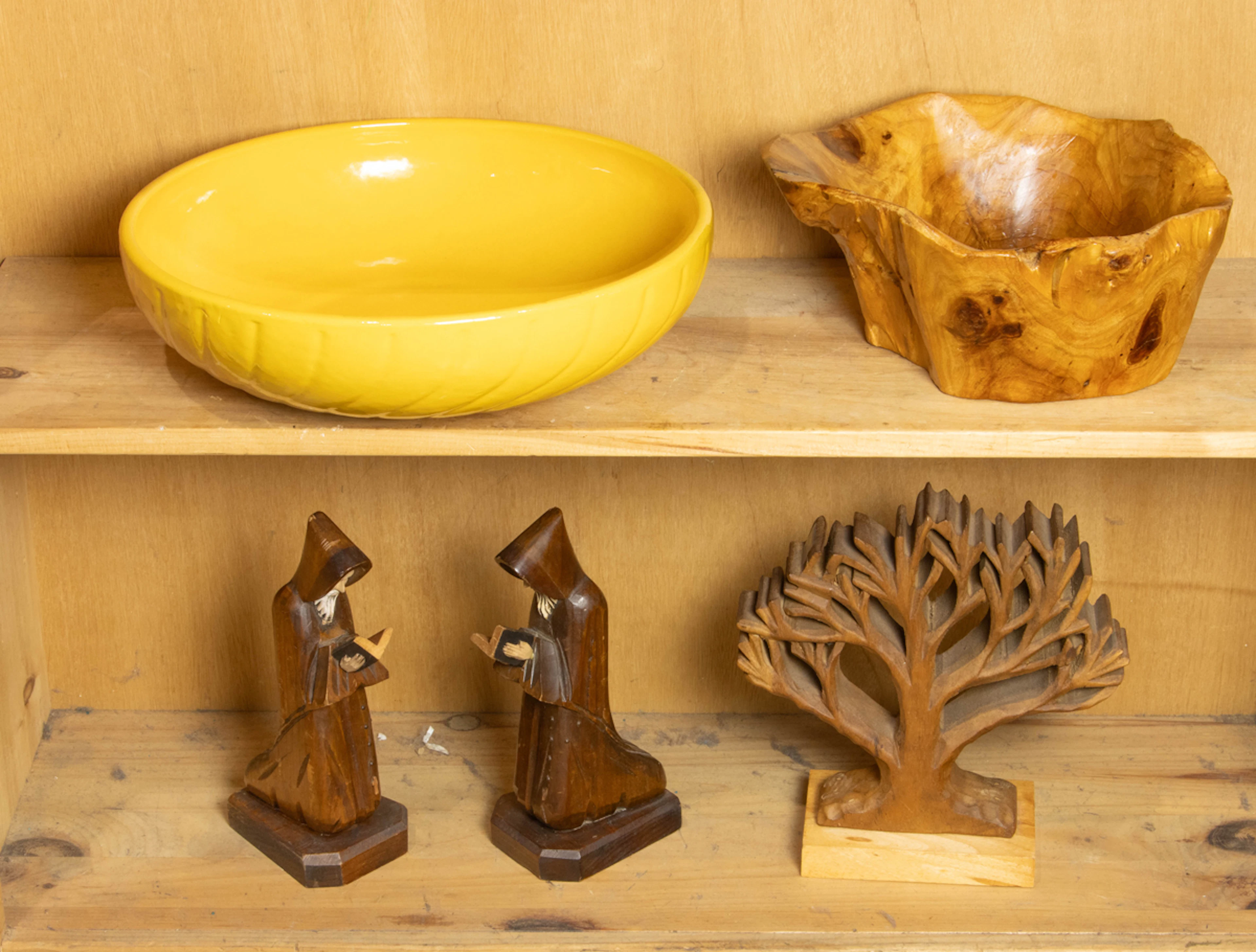 An assembled group of mainly wood work