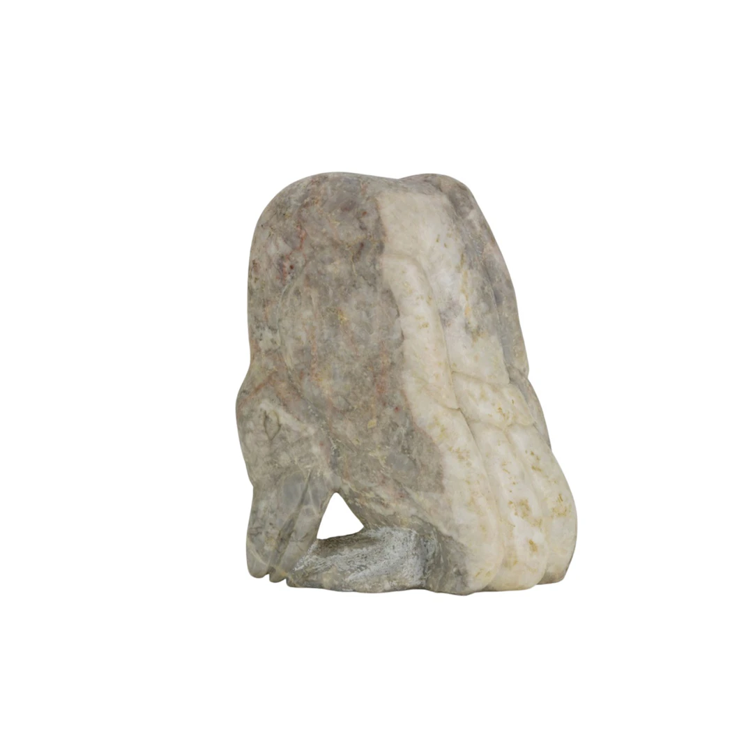 A carved stone figure of a bird