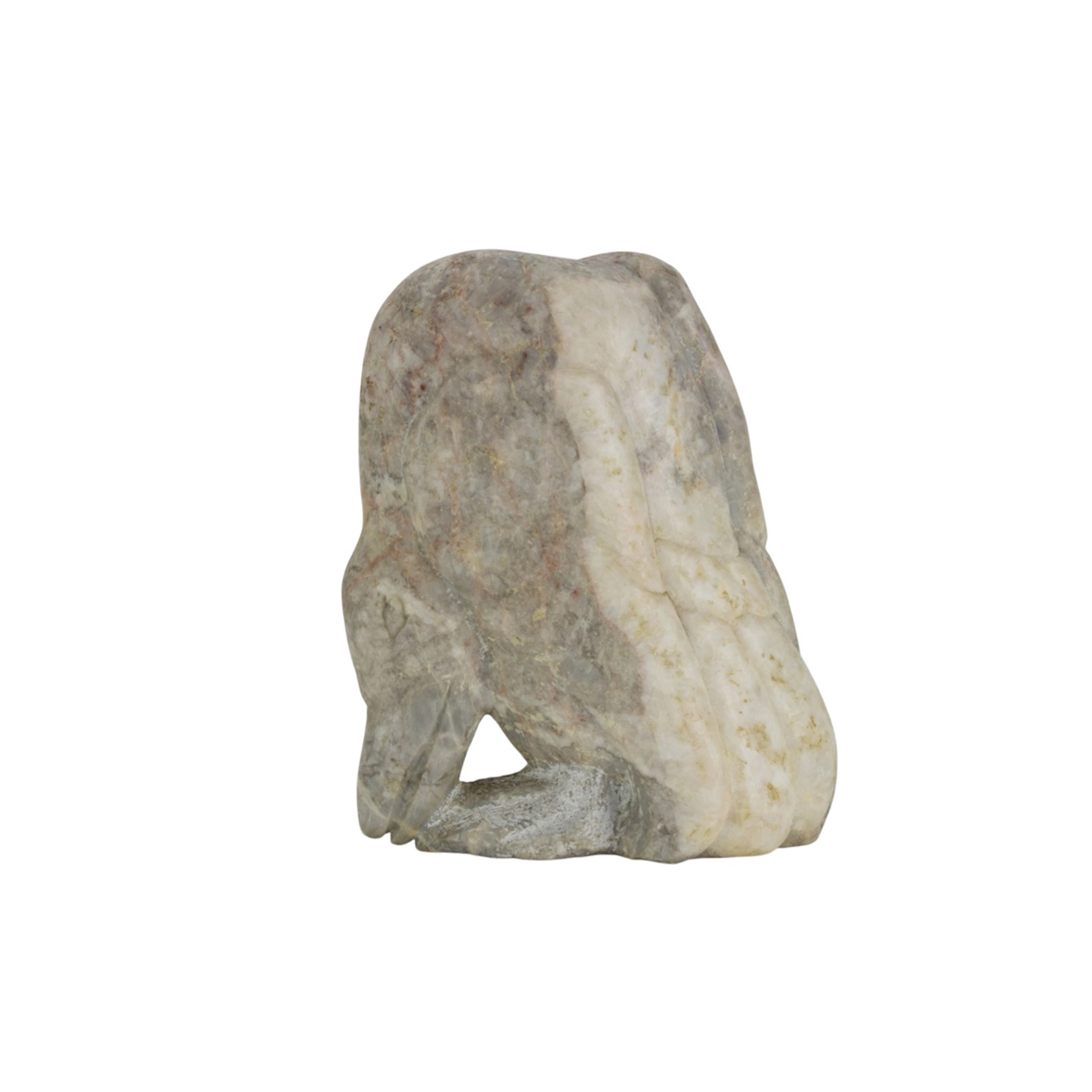 A carved stone figure of a bird