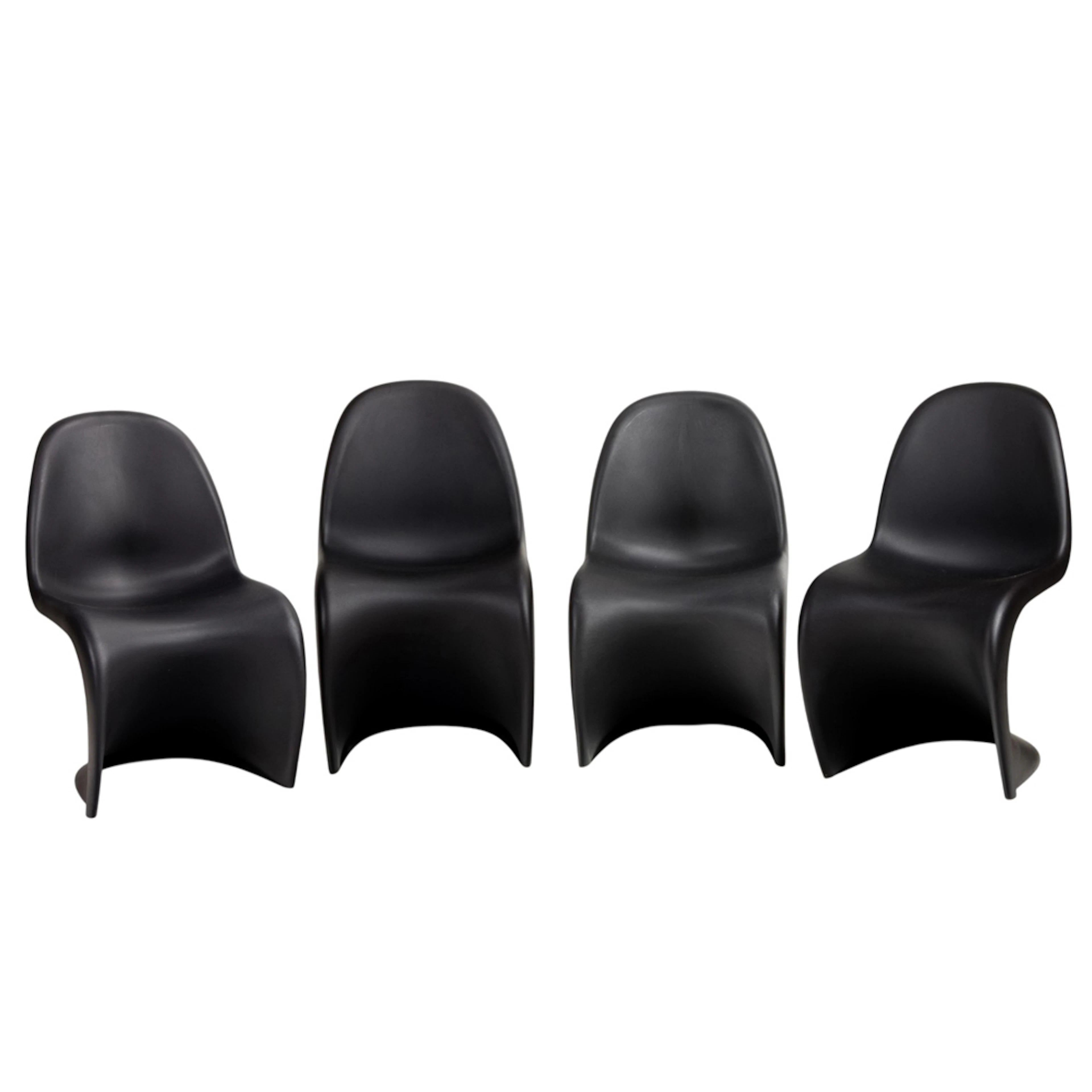 A set of Verner Panton for Vitra "Panton" side chairs