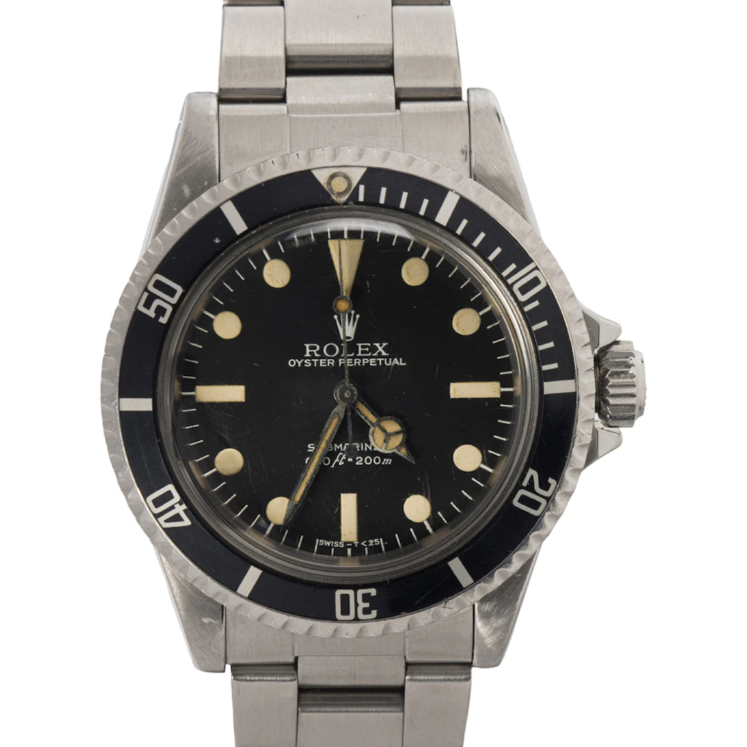 A 1978 Rolex Maxi Dial II Rolex Submariner stainless steel watch